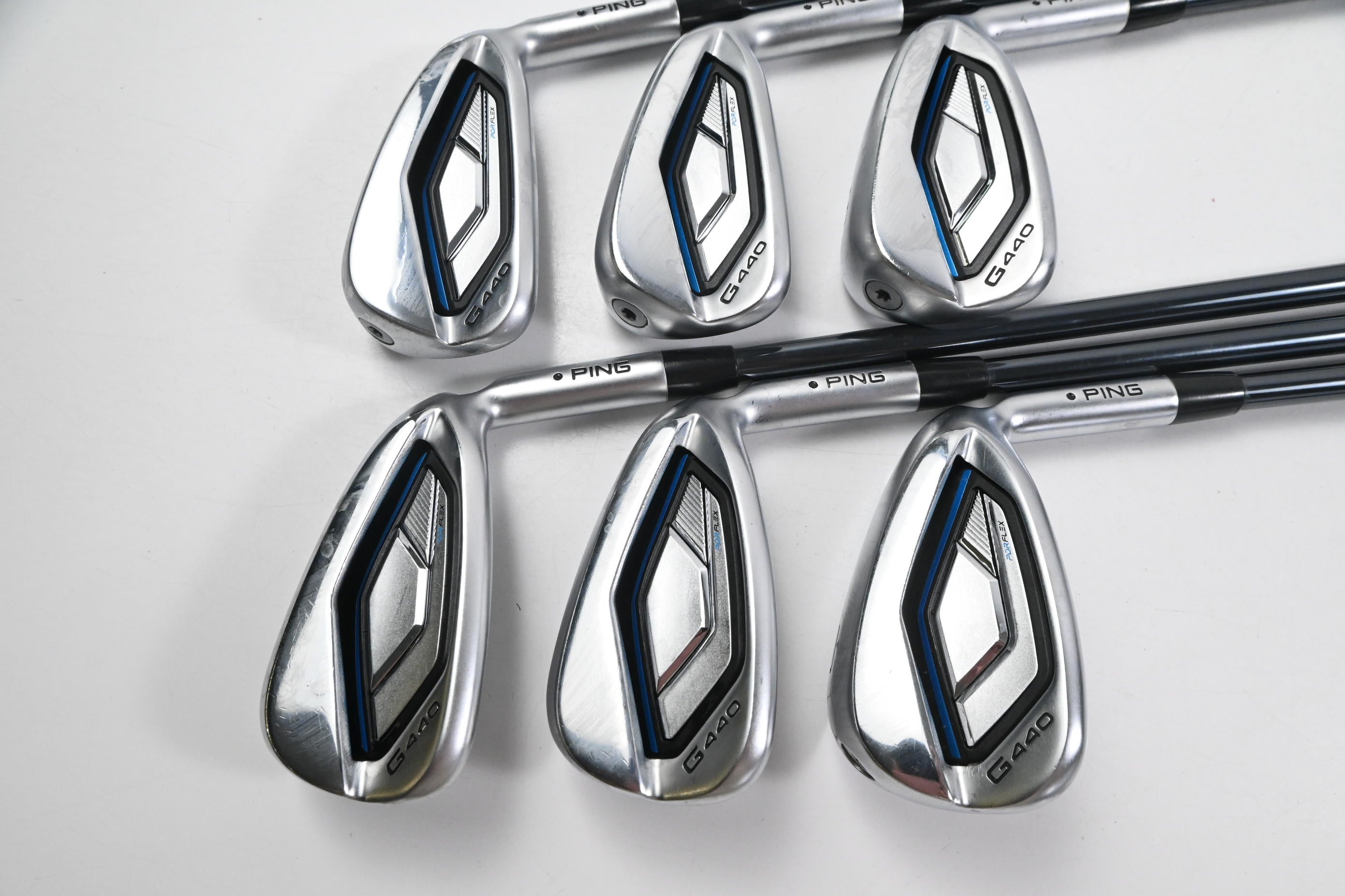 Ping G440 Irons / 6-PW+GW / Black Dot / Senior Flex UST Mamiya Recoil Dart 65