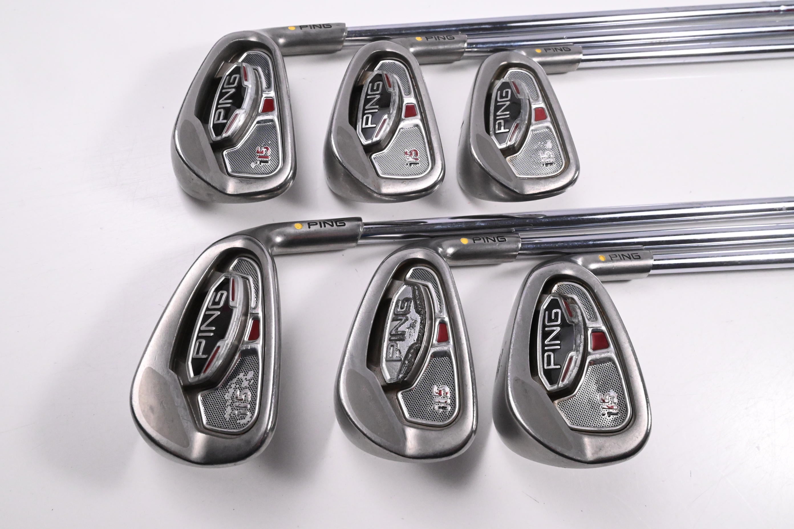 Ping i15 Irons / 5-PW / Yellow Dot / Regular Flex Ping AWT Steel Shafts