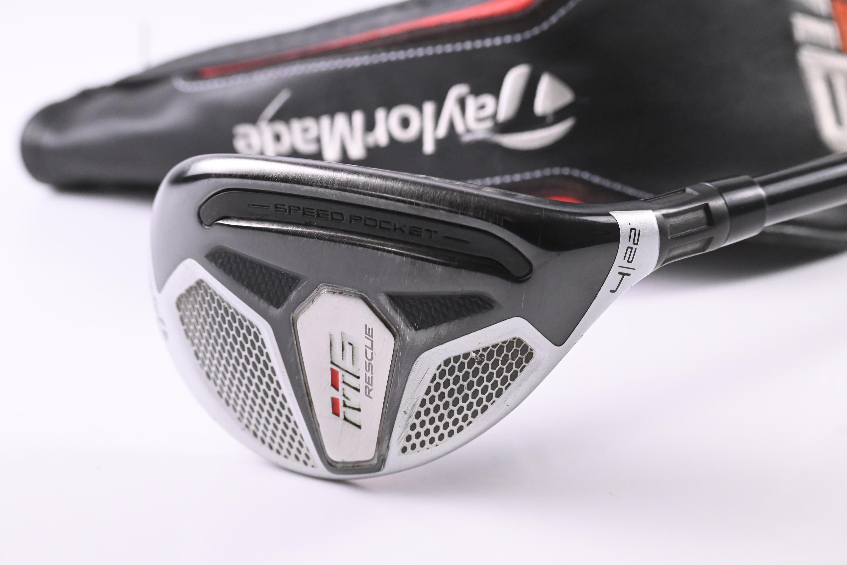 Taylormade M6 #4 Hybrid / 22 Degree / Stiff Flex Fujikura Atmos Orange 7 Shaft