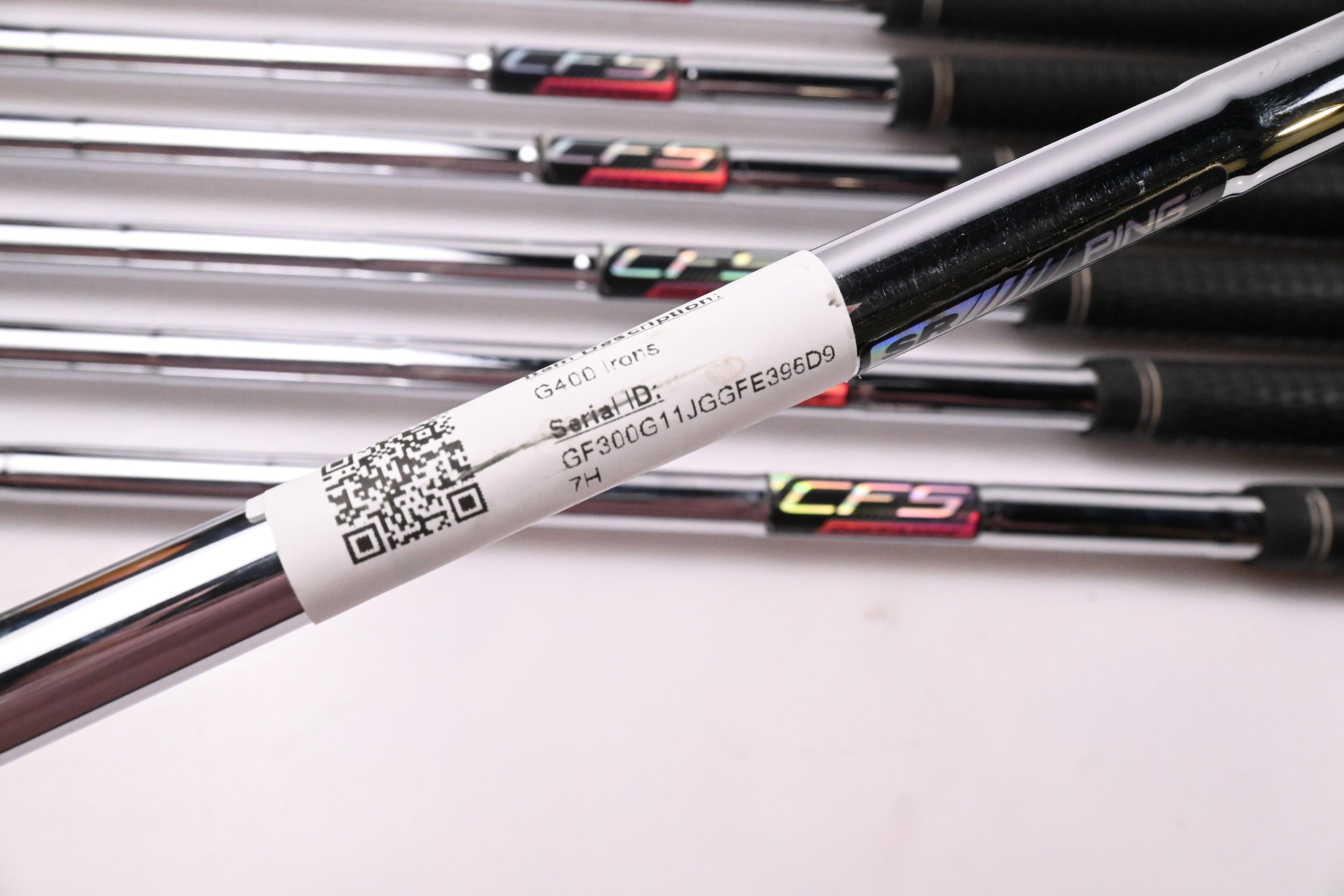 Ping G400 Irons / 5-PW+GW / Black Dot / Senior Flex Ping CFS Distance Shafts