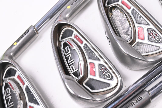 Ping G15 Irons / 3-PW / Yellow Dot / Regular Flex Ping AWT Shafts