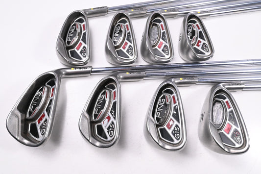 Ping G15 Irons / 3-PW / Yellow Dot / Regular Flex Ping AWT Shafts