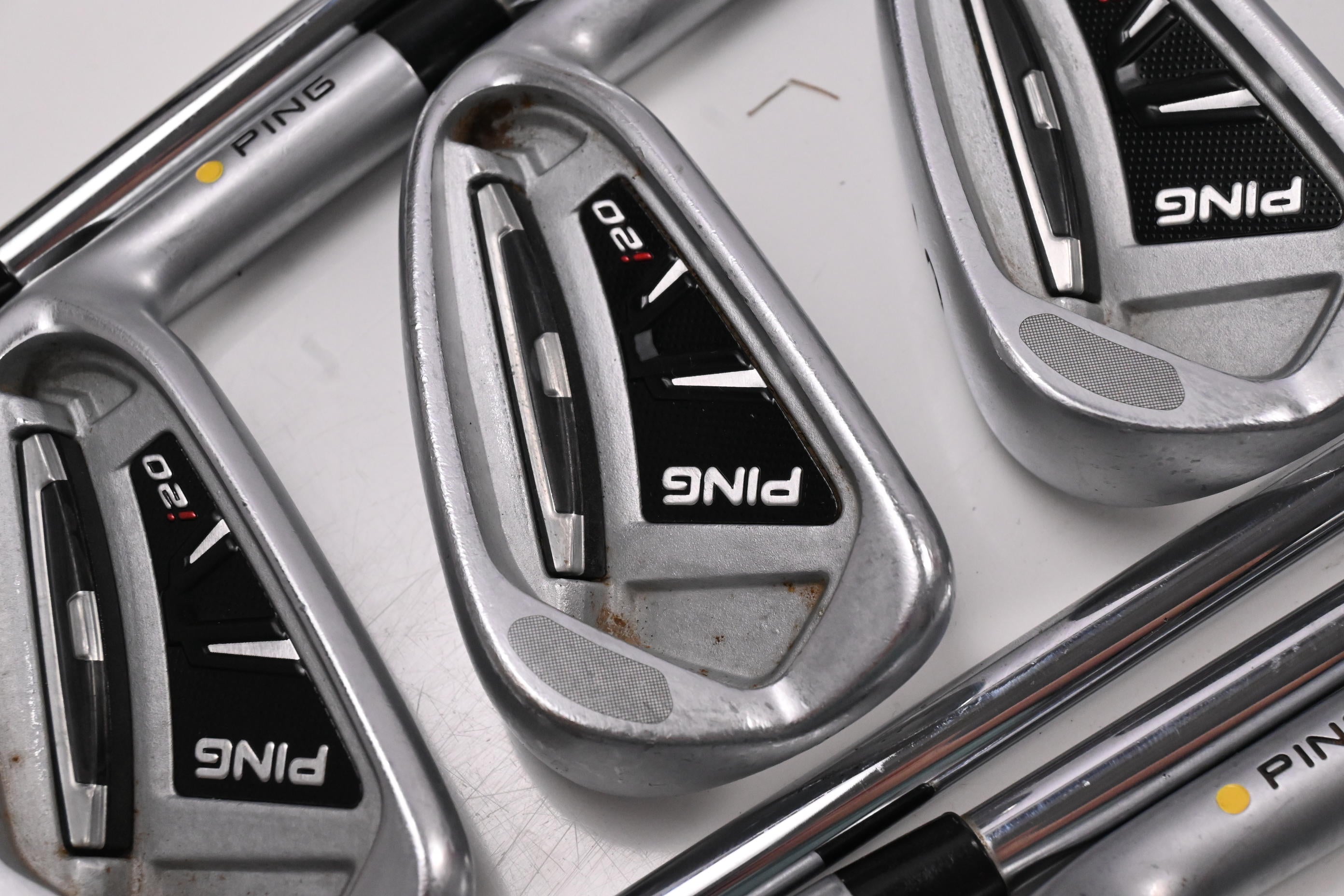 Ping i20 Irons / 3-PW+GW+SW / Yellow Dot / Stiff Flex Ping CFS Shafts