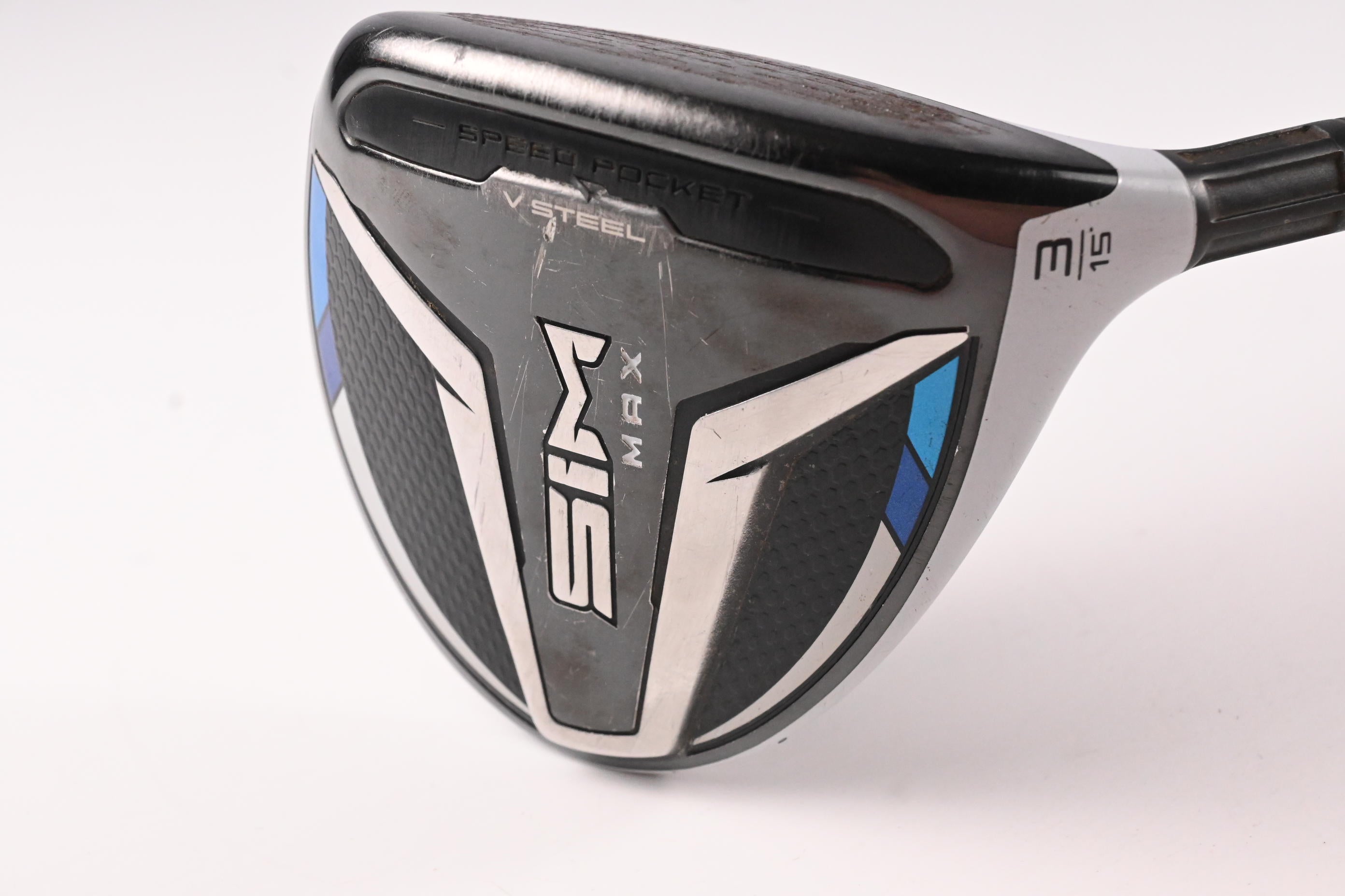 Taylormade SIM Max #3 Wood / 15 Degree / Stiff Flex HZRDUS Smoke Yellow 70 Shaft
