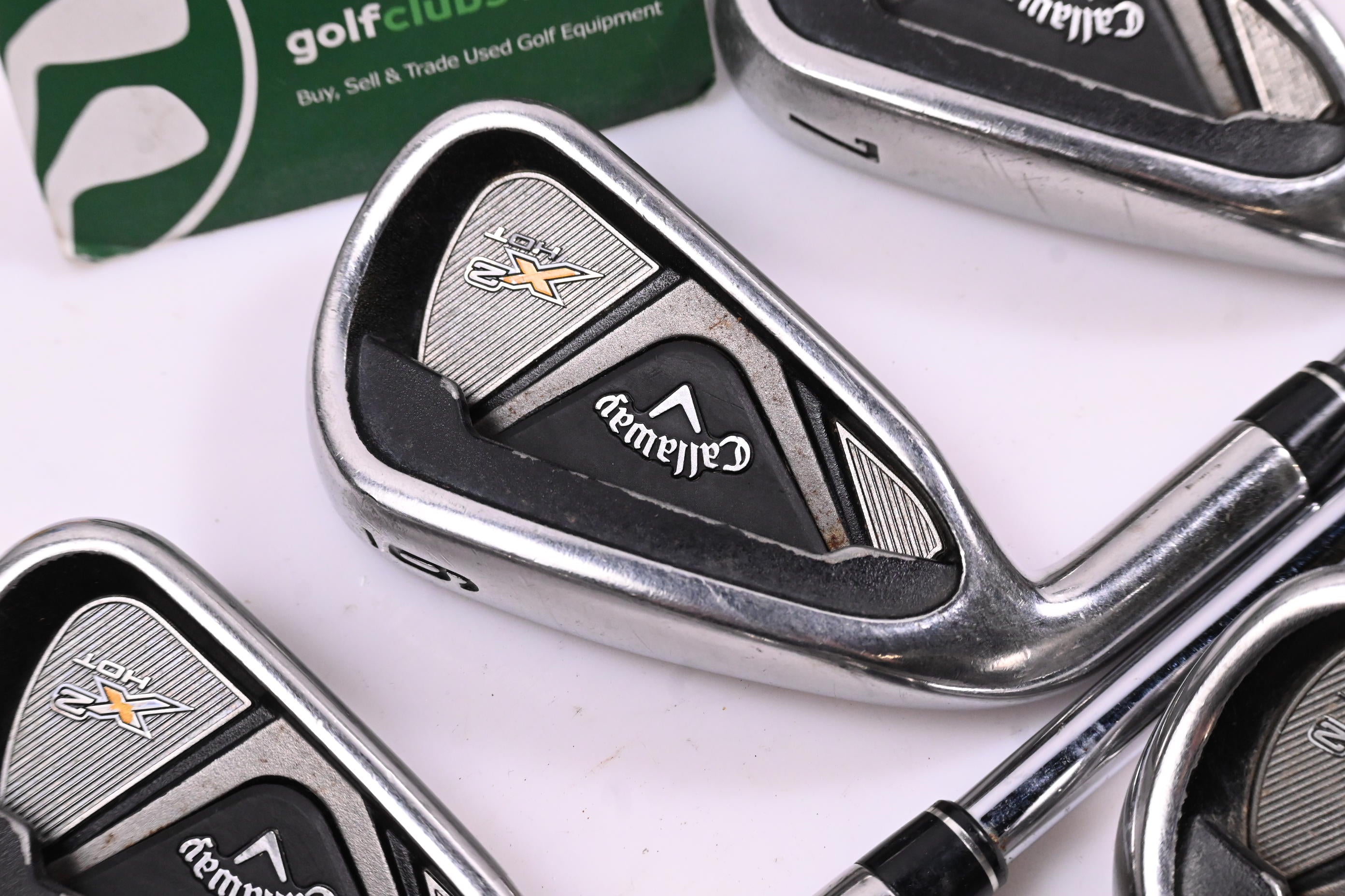Left Hand Callaway X2 Hot Irons / 5-PW / Regular Flex SpeedStep 85 Shafts