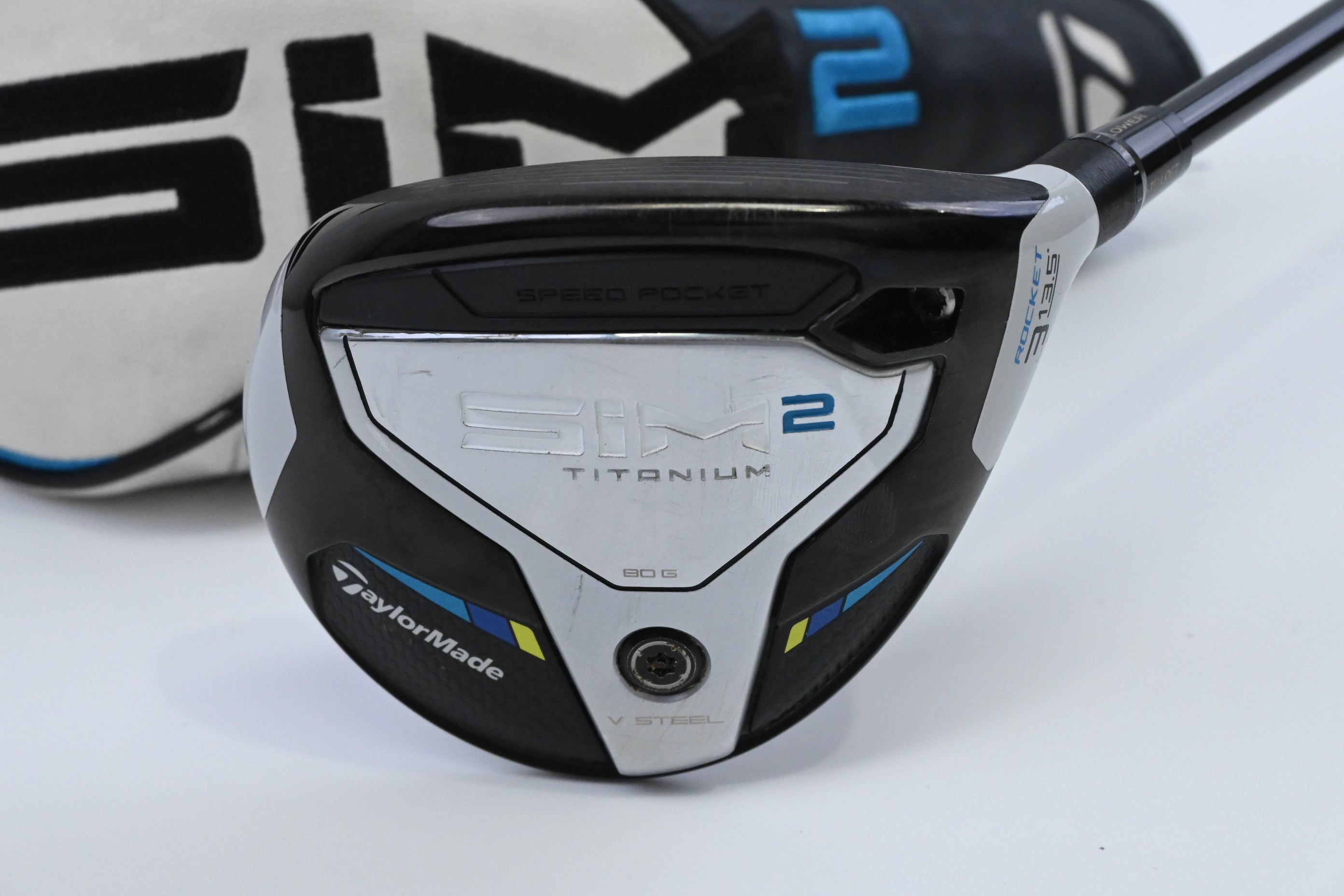 Taylormade SIM2 Ti #3 Wood / 13.5 Degree / Stiff Flex HZRDUS Smoke Black RDX 80