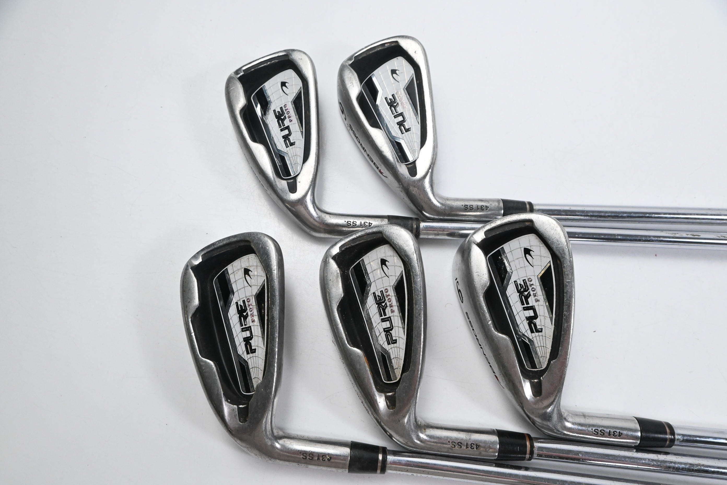 Left Hand Benross Pure Proto Irons / 5-9i / Stiff Flex Concept 10 Shafts
