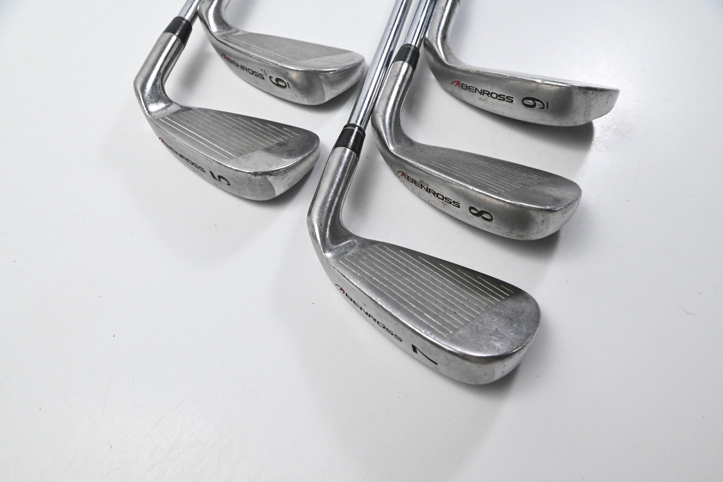Left Hand Benross Pure Proto Irons / 5-9i / Stiff Flex Concept 10 Shafts