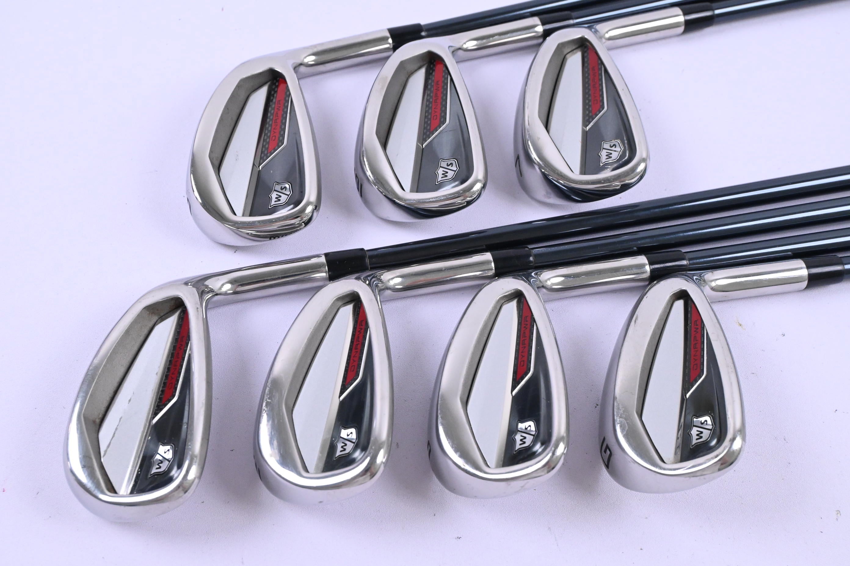Wilson DYNAPWR 2023 Irons / 5-PW+GW / Senior Flex Recoil Dart 65 Shafts