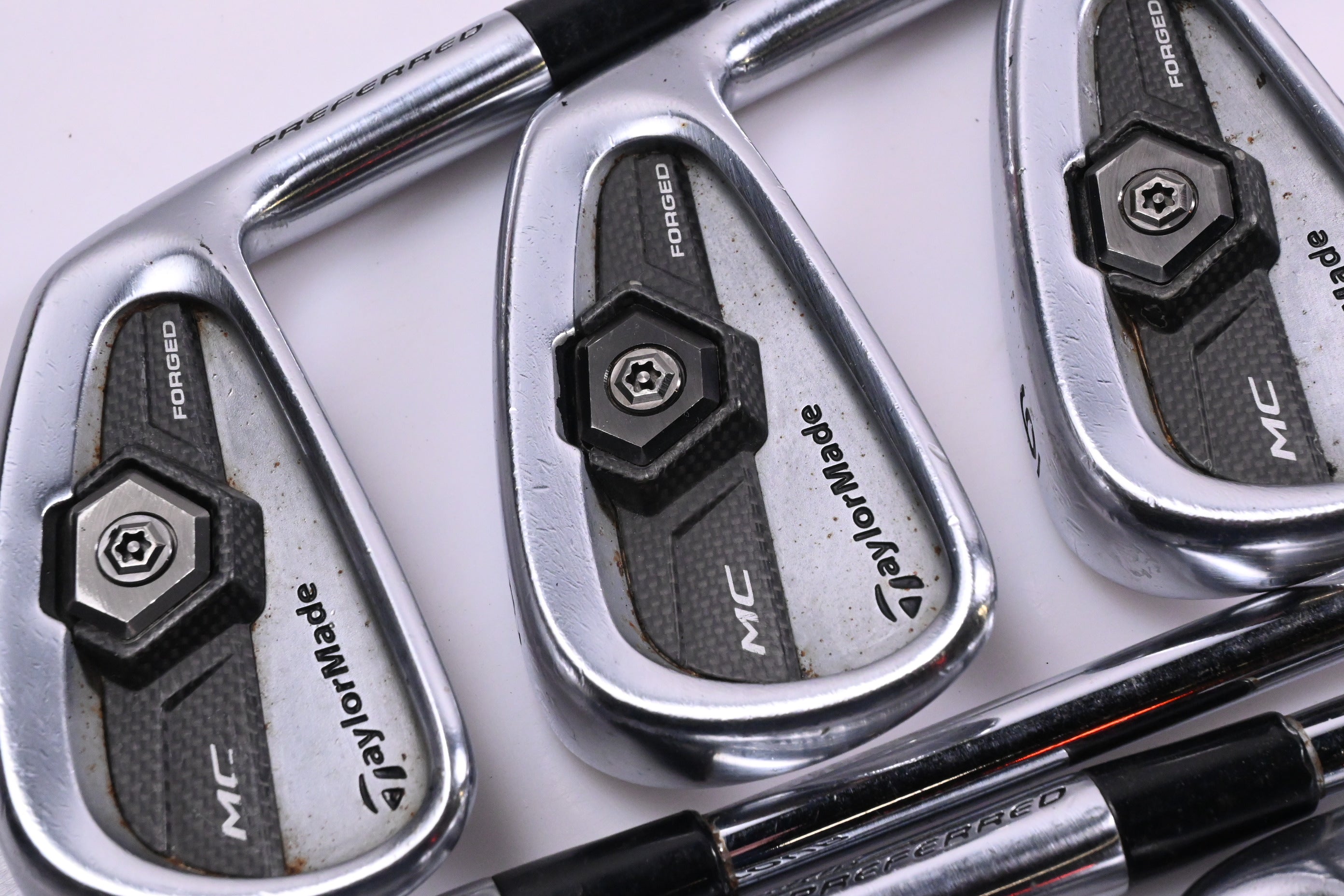 Taylormade Tour Preferred MC 2011 Irons / 4-PW / Stiff Flex Steel Shafts