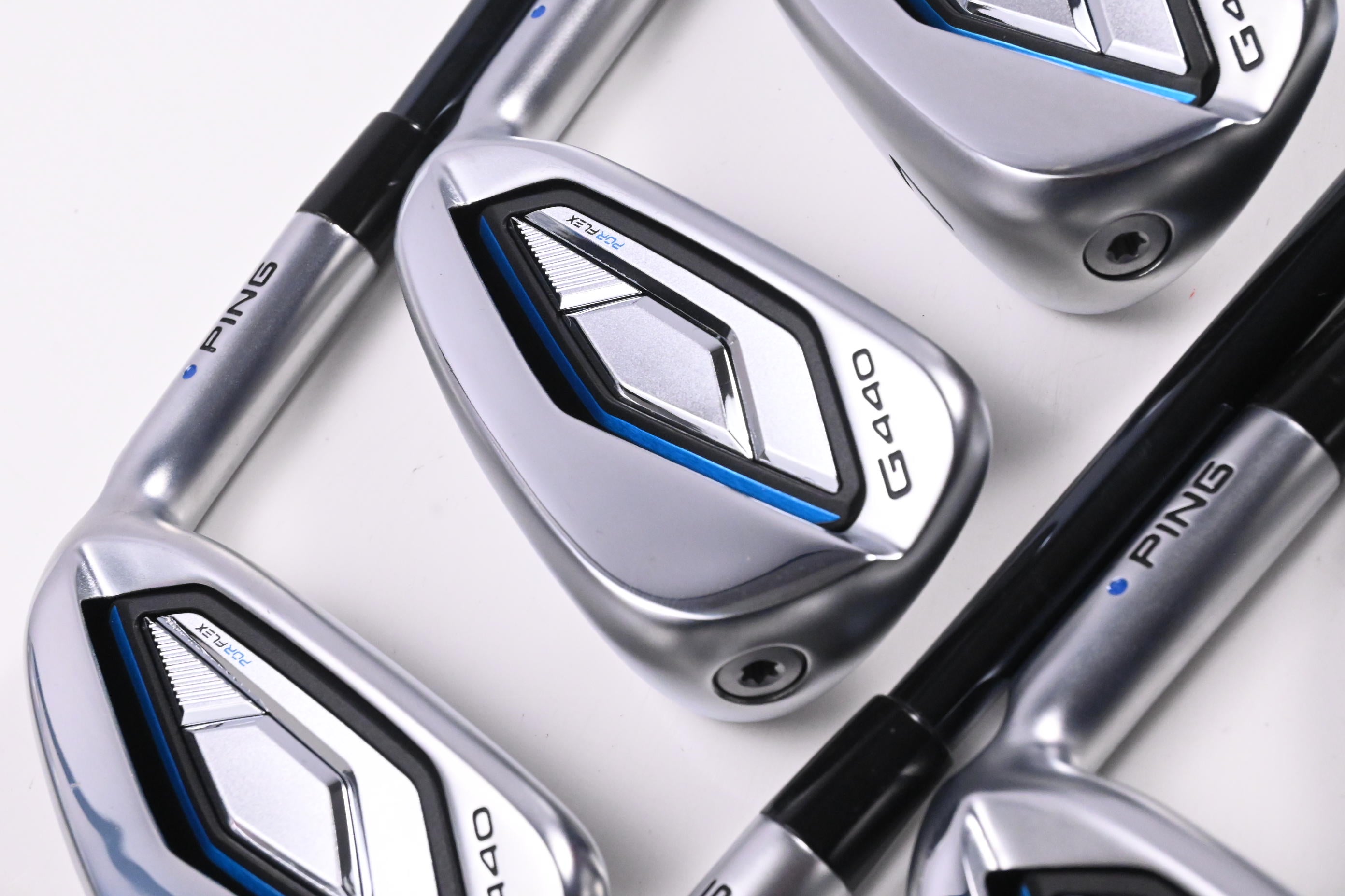 Ping G440 Irons / 5-PW / Blue Dot / Senior Flex UST Recoil Dart 65 Shafts