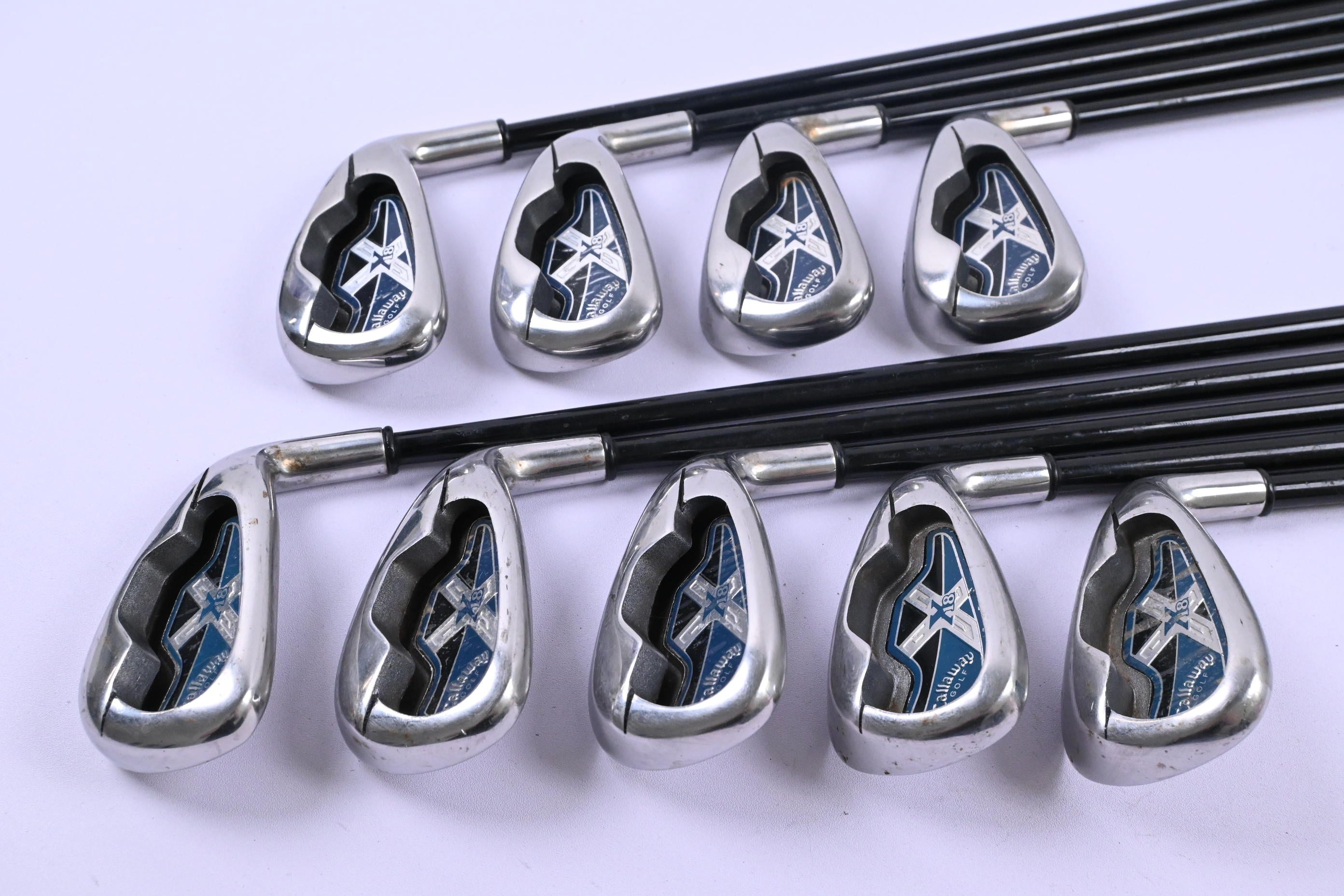 Callaway X-18 Irons / 3-PW+SW / Firm Flex Callaway System 75 Shafts