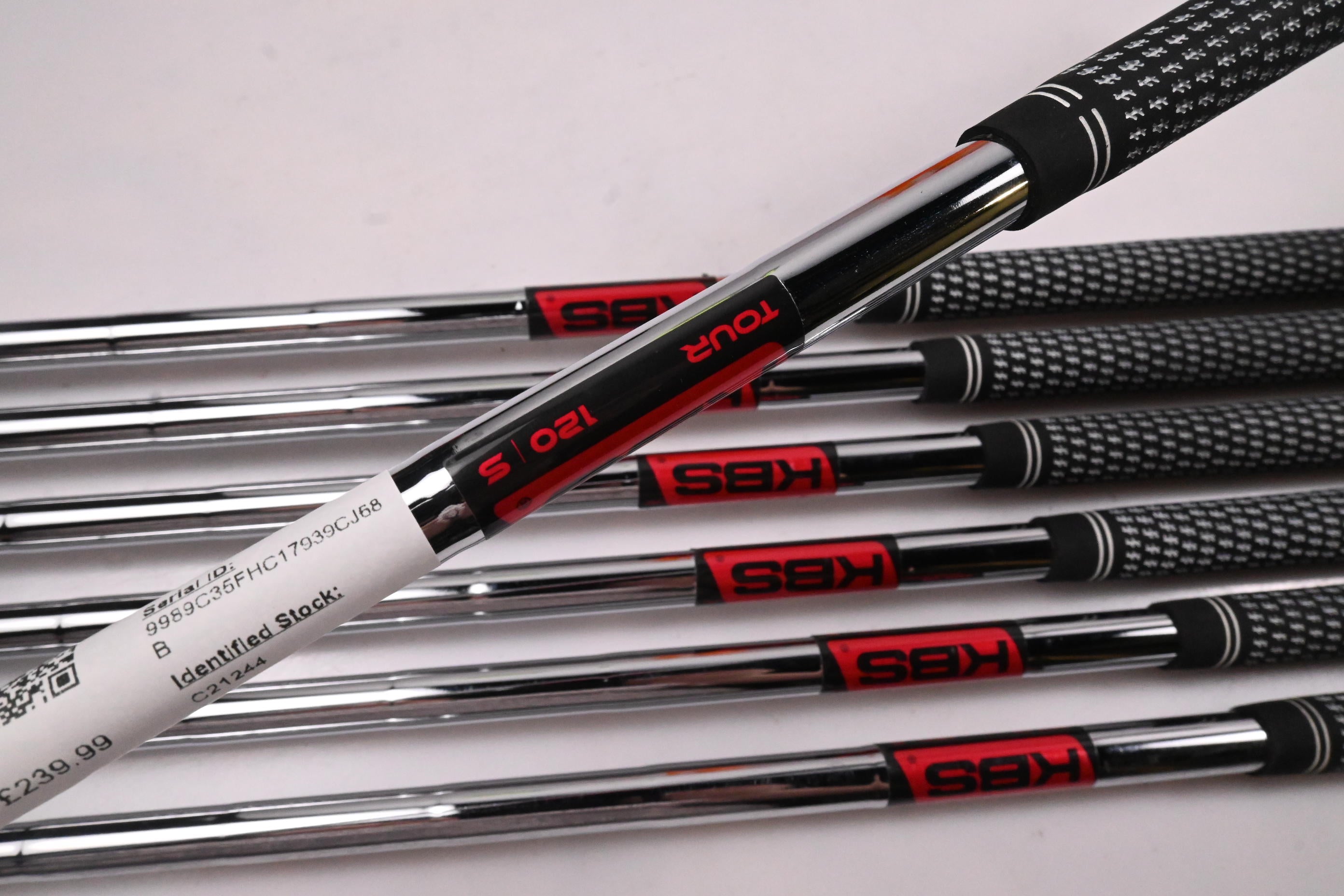 Caley 01T Irons / 4-PW / Stiff Flex KBS Tour 120 Shafts