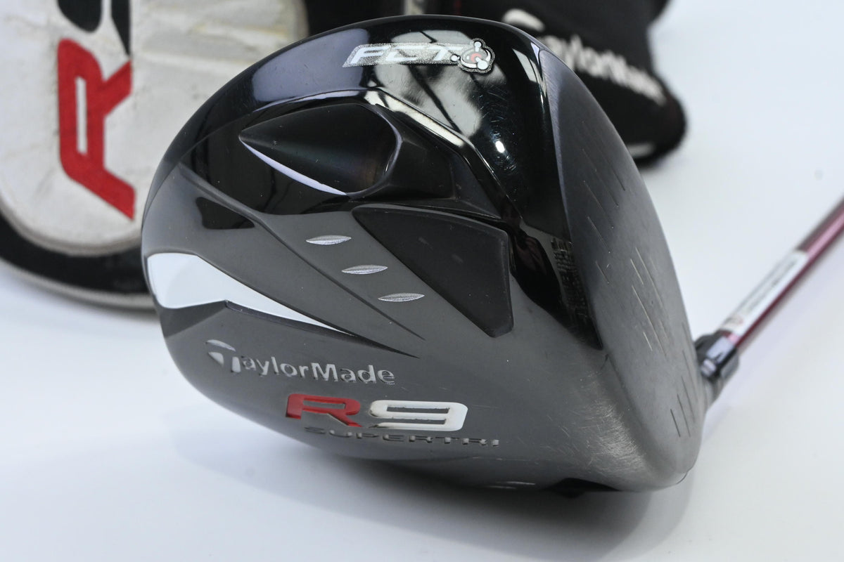 Taylormade R9 Supertri Driver / 9.5 Degree / Stiff Flex Fujikura Motore 55 Shaft