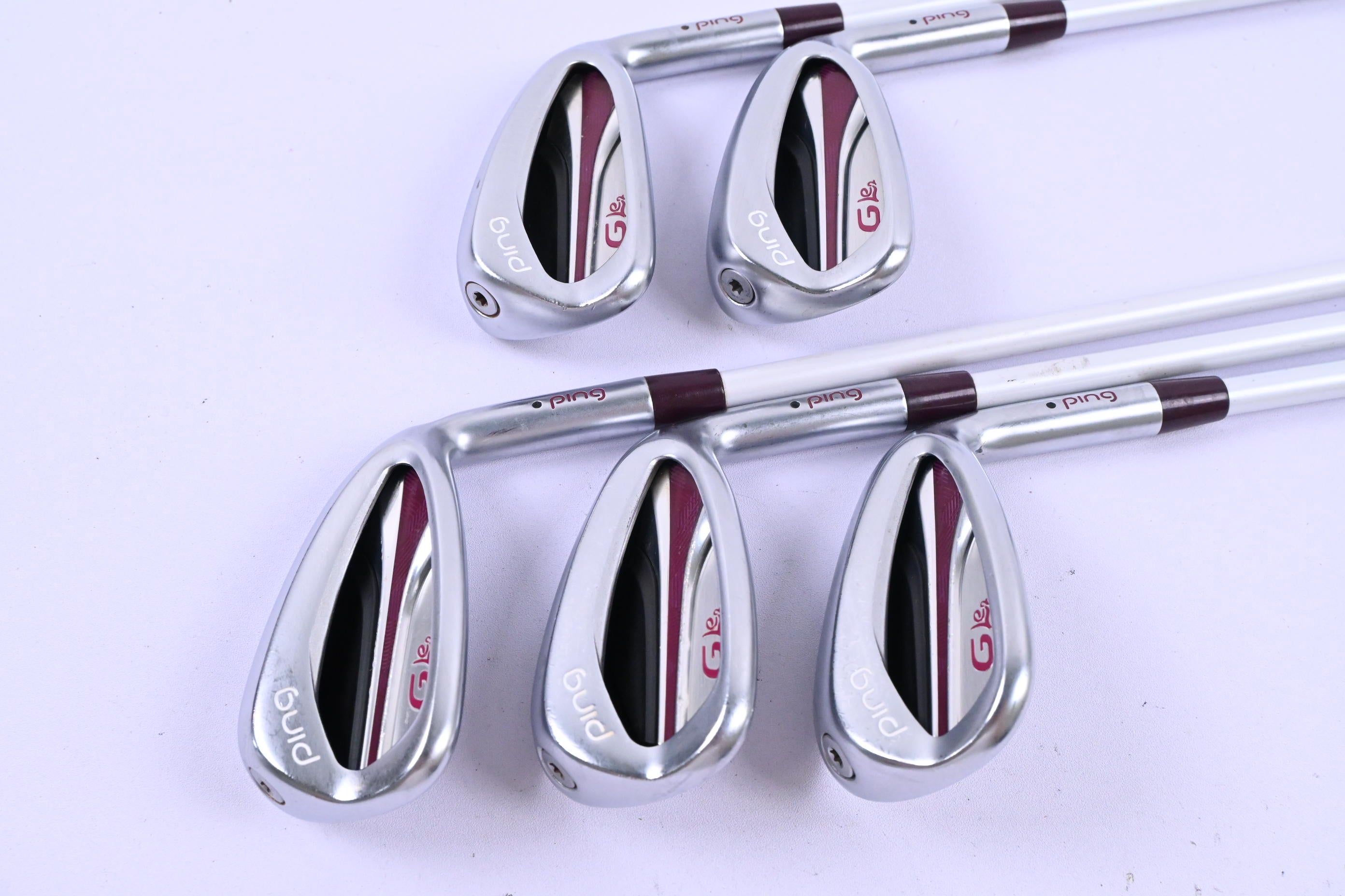 Ladies Ping G Le2 Irons / 7-PW+SW / Black Dot / Ladies Flex Ping ULT 240 Shafts