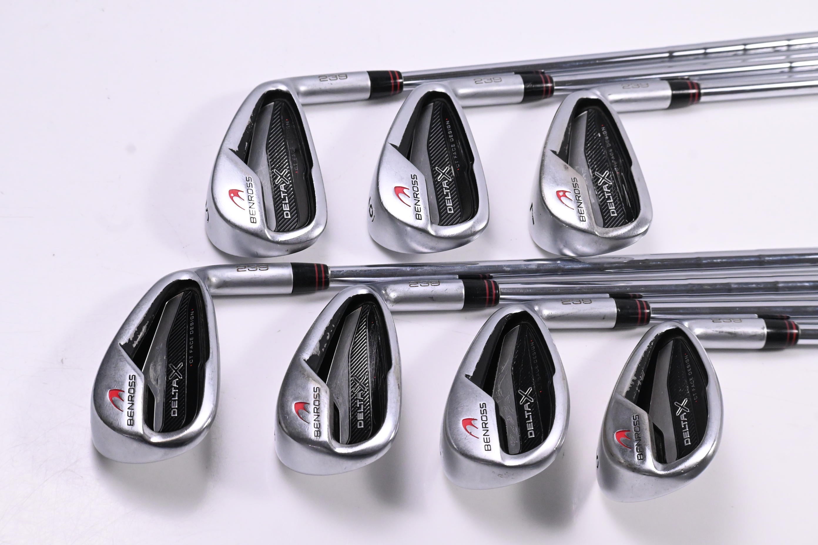 Benross Delta X Irons / 5-PW+SW / Stiff Flex KBS Tour 105 Shafts