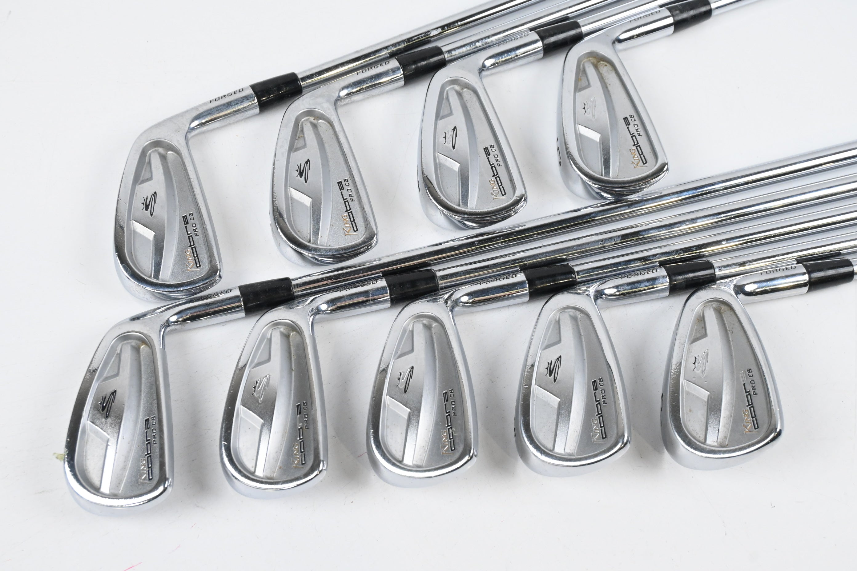 Cobra Pro CB Irons / 2-PW / Regular Flex Project X Rifle Steel Shaft