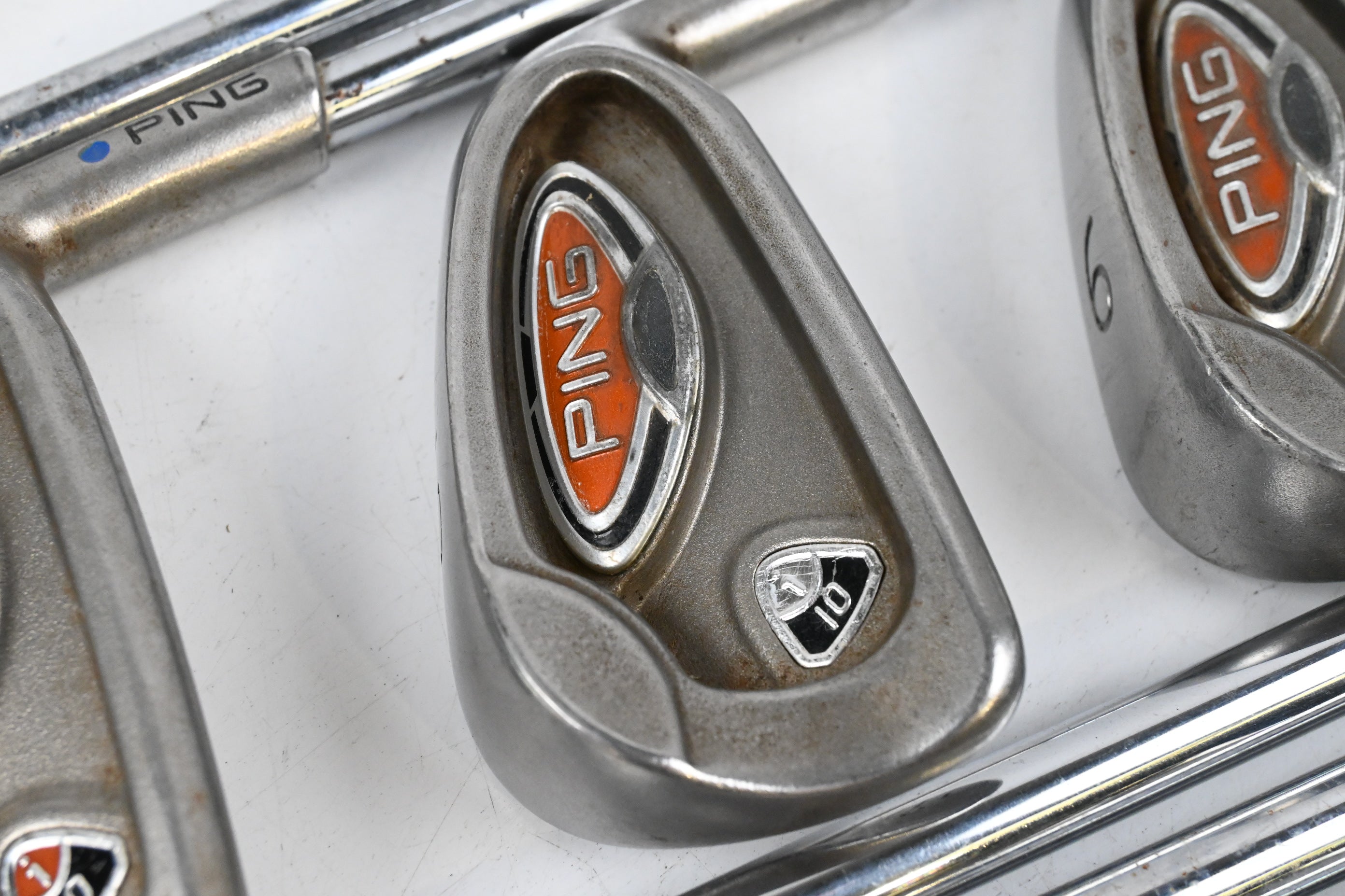 Ping i10 Irons / 3-PW / Blue Dot /  Regular Flex Ping AWT Shafts