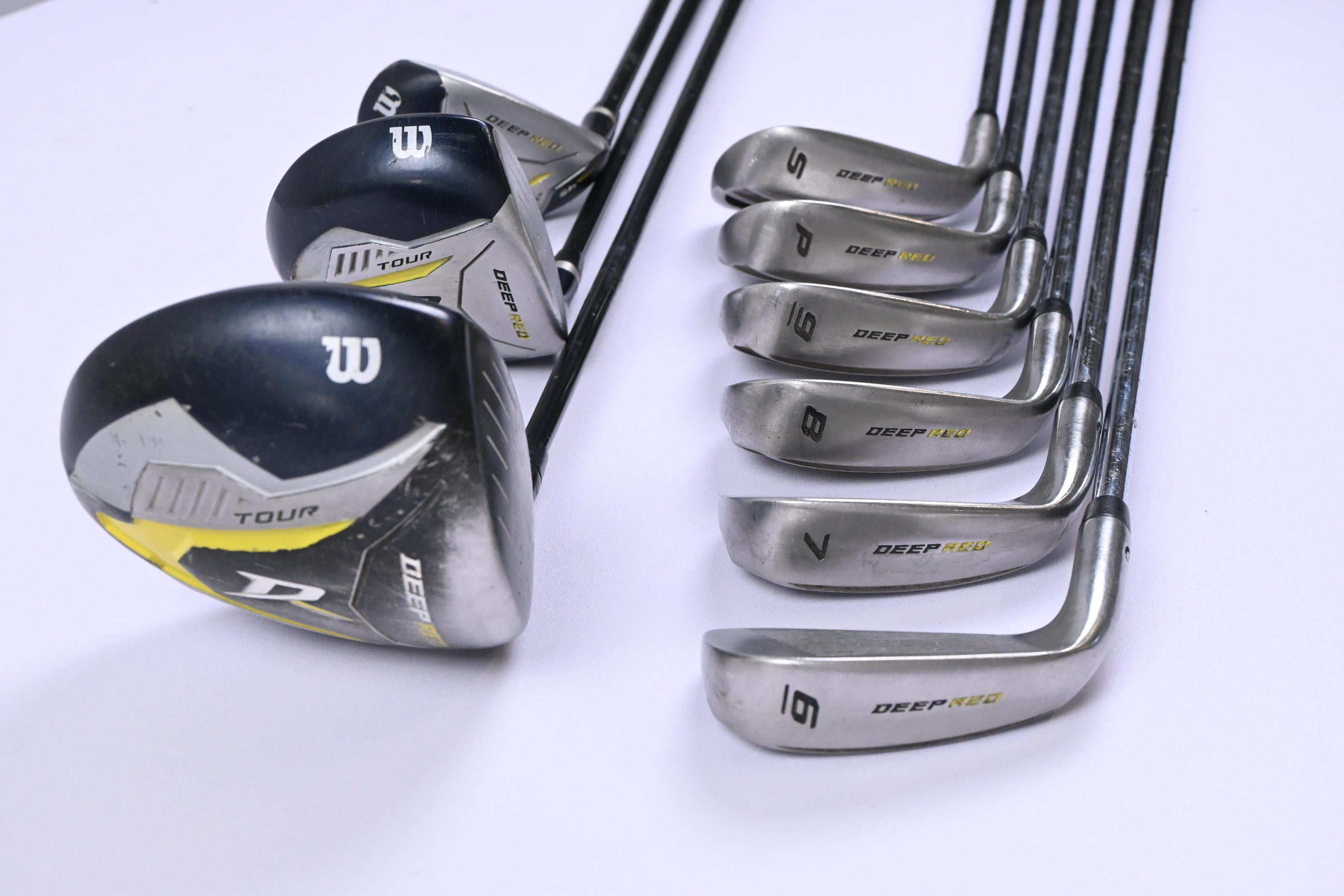 Junior Wilson Deep Red Package Set / Woods, Hybrid, Irons