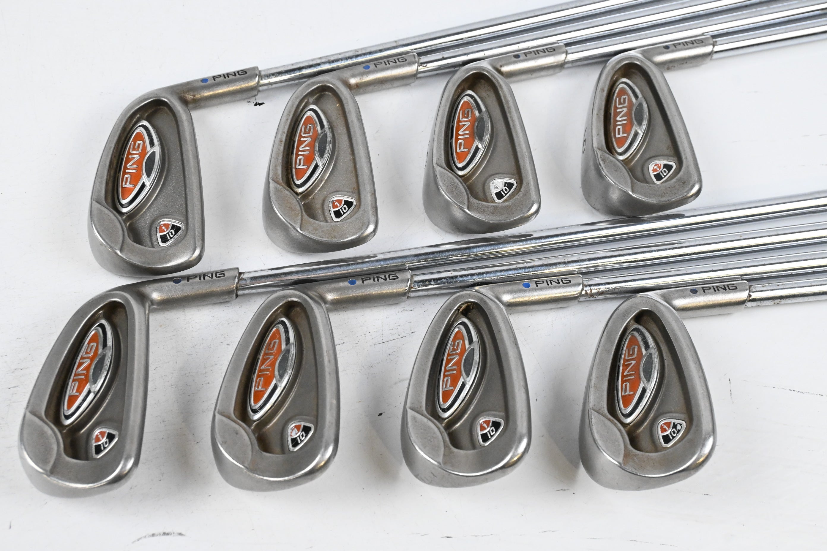 Ping i10 Irons / 3-PW / Blue Dot /  Regular Flex Ping AWT Shafts