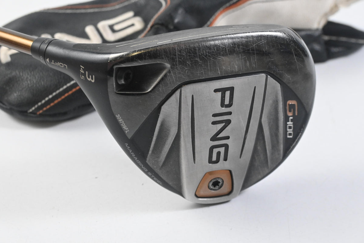 Left Hand Ping G400 #3 Wood / 14.5 Degree / Regular Flex Ping Alta CB 65 Shaft