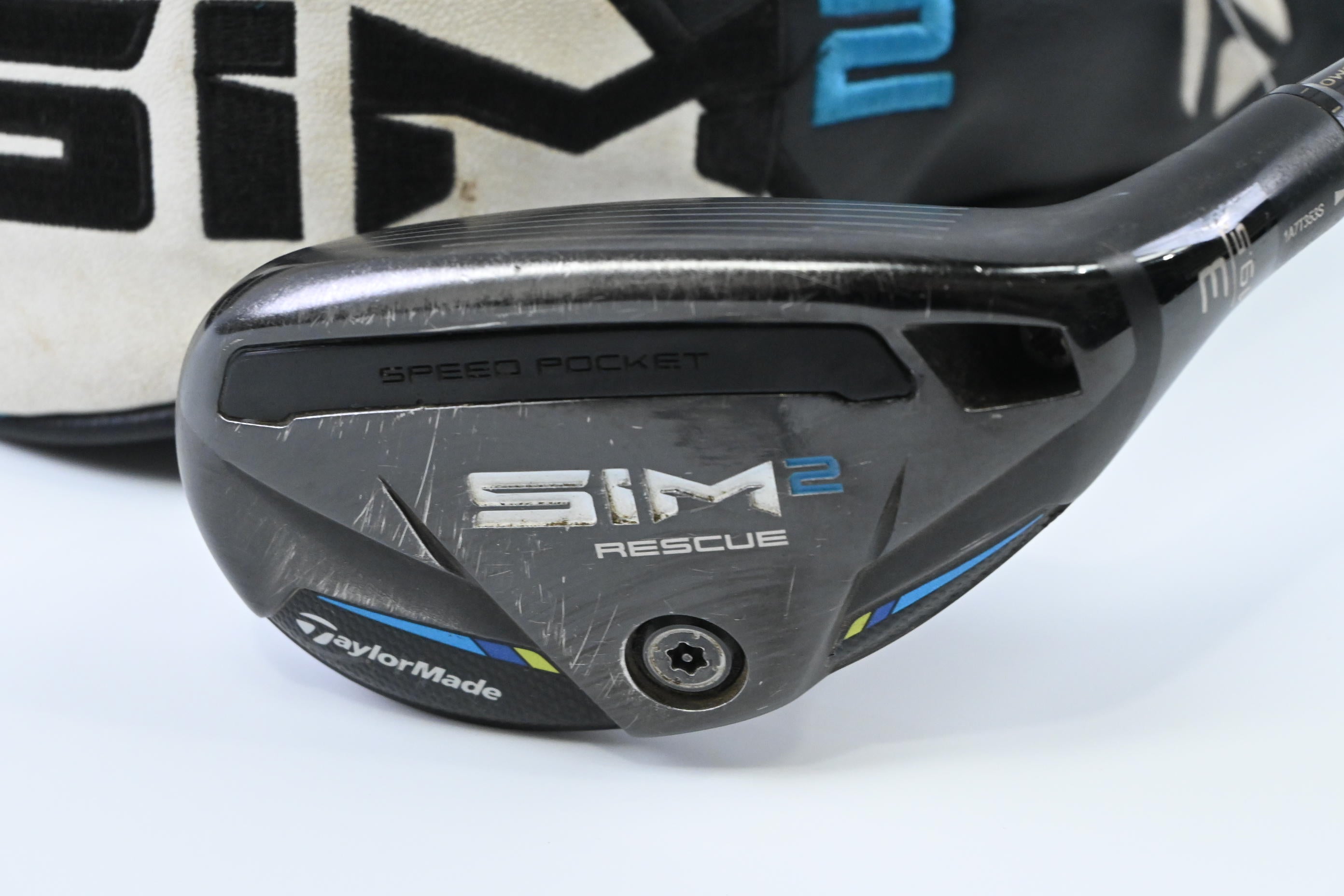 Taylormade SIM2 #3 Hybrid / 19.5 Degree / Stiff Flex Tensei AV Raw Blue 80 Shaft