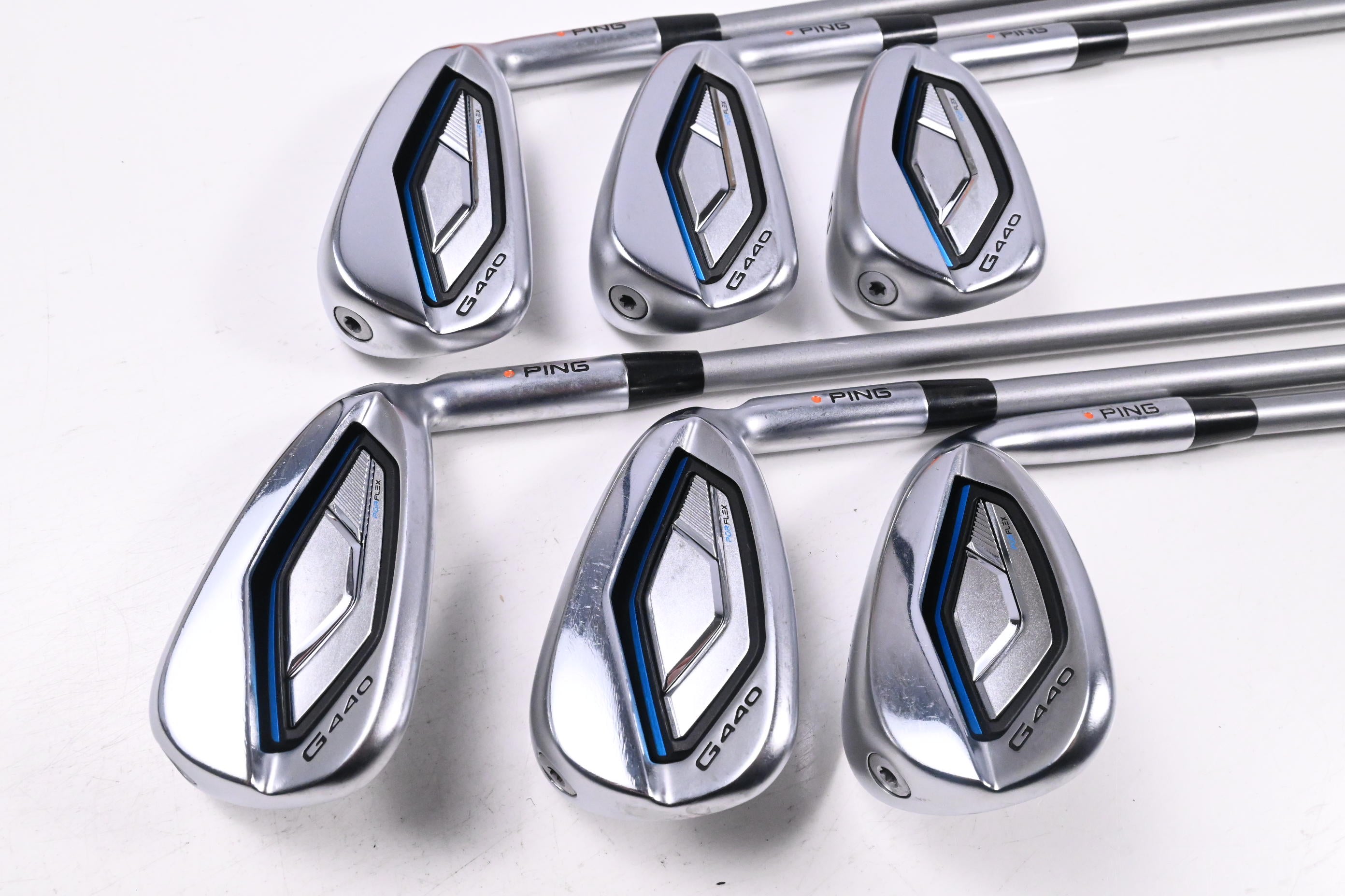 Ping G440 Irons / 6-PW+SW / Orange Dot / Senior Flex Ping Alta Quick 45 Shafts