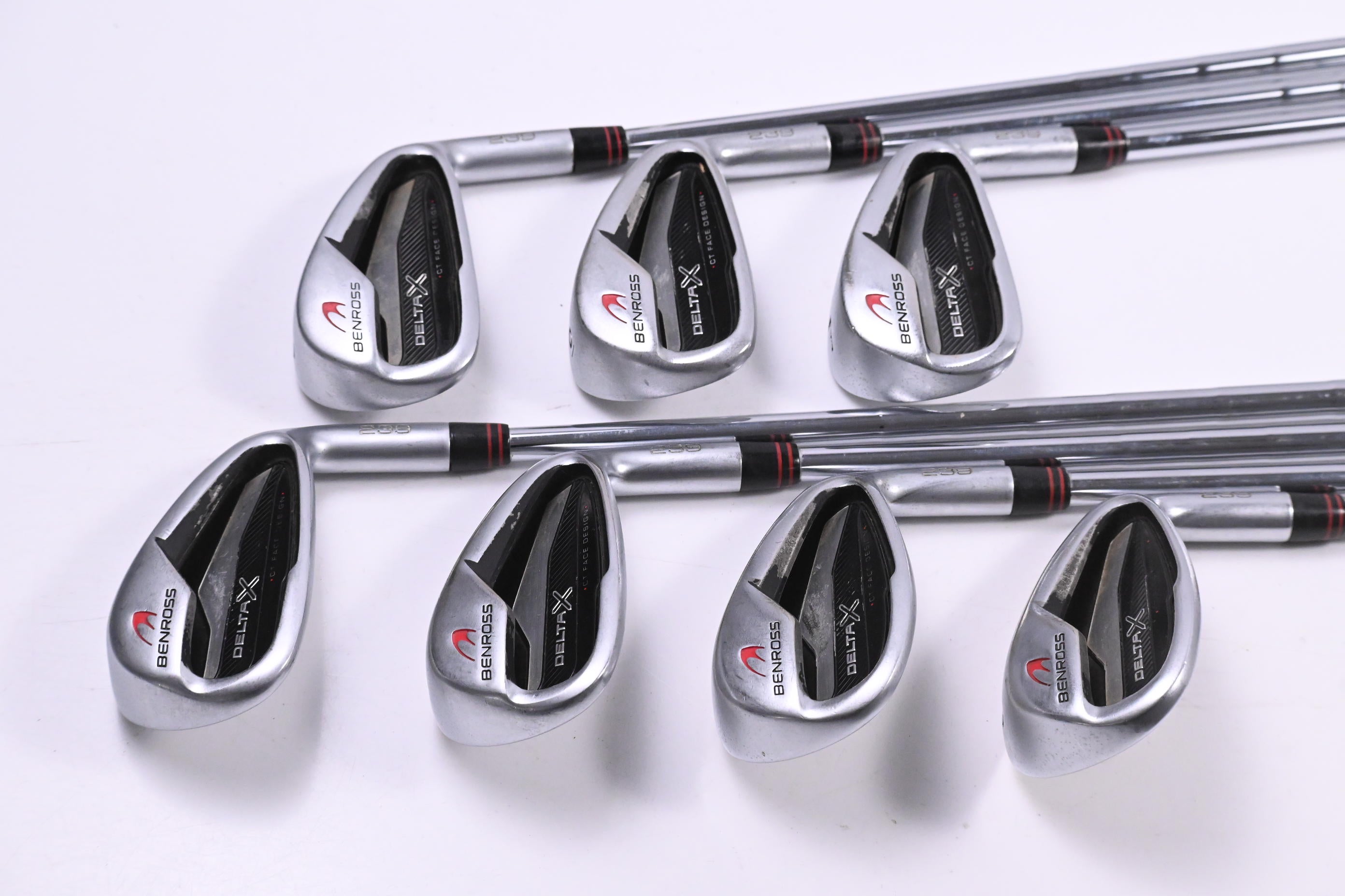 Benross Delta X Irons / 5-PW+SW / Stiff Flex KBS Tour 105 Shafts