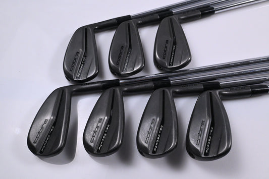 Cobra King Forged Tec 2023 Black Irons / 4-PW / Stiff Flex KBS $-Taper Lite