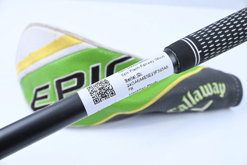Left Hand Callaway Epic Flash #3 Wood / 15 Degree / Stiff Flex HZRDUS Black 70