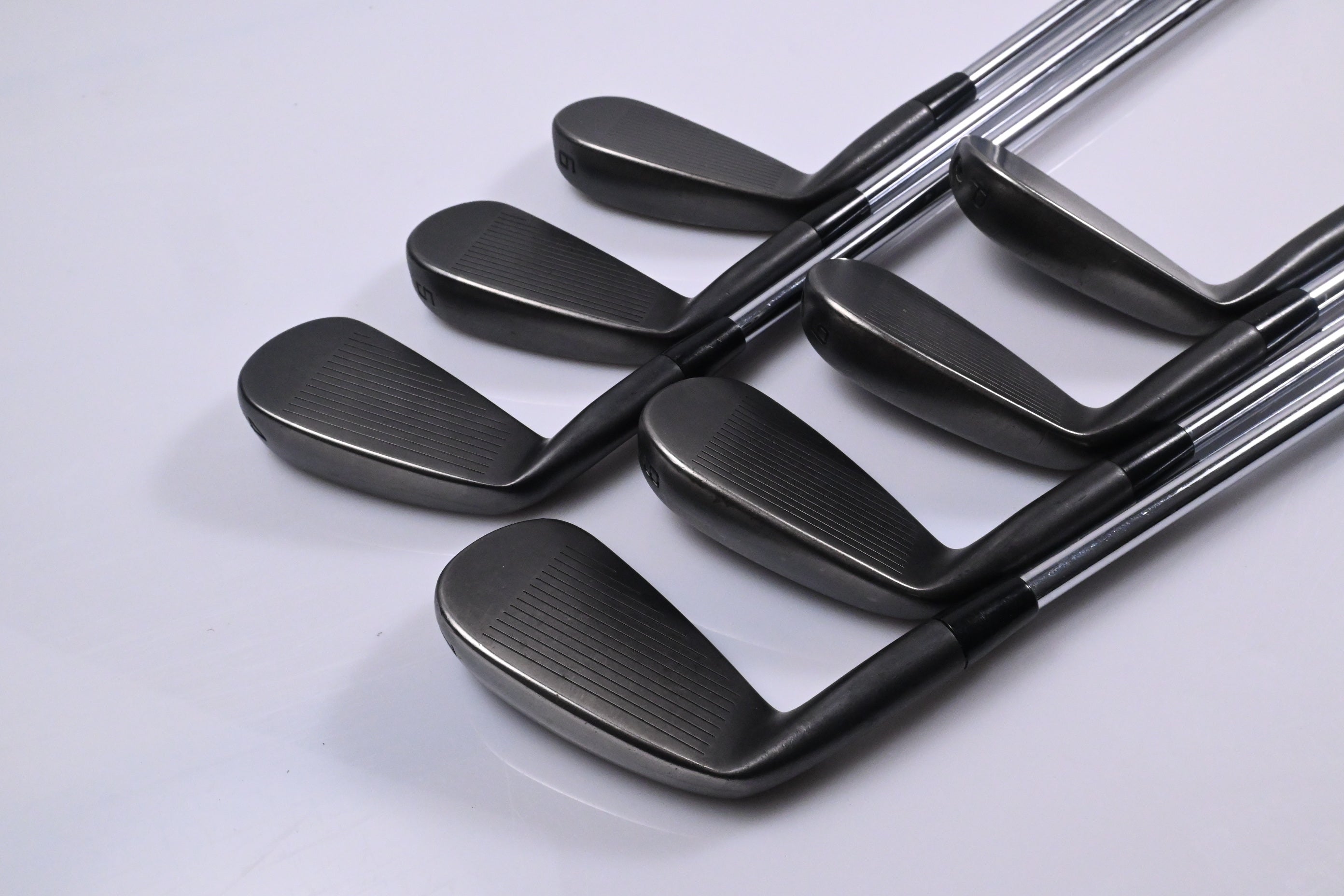 Cobra King Forged Tec 2023 Black Irons / 4-PW / Stiff Flex KBS $-Taper Lite