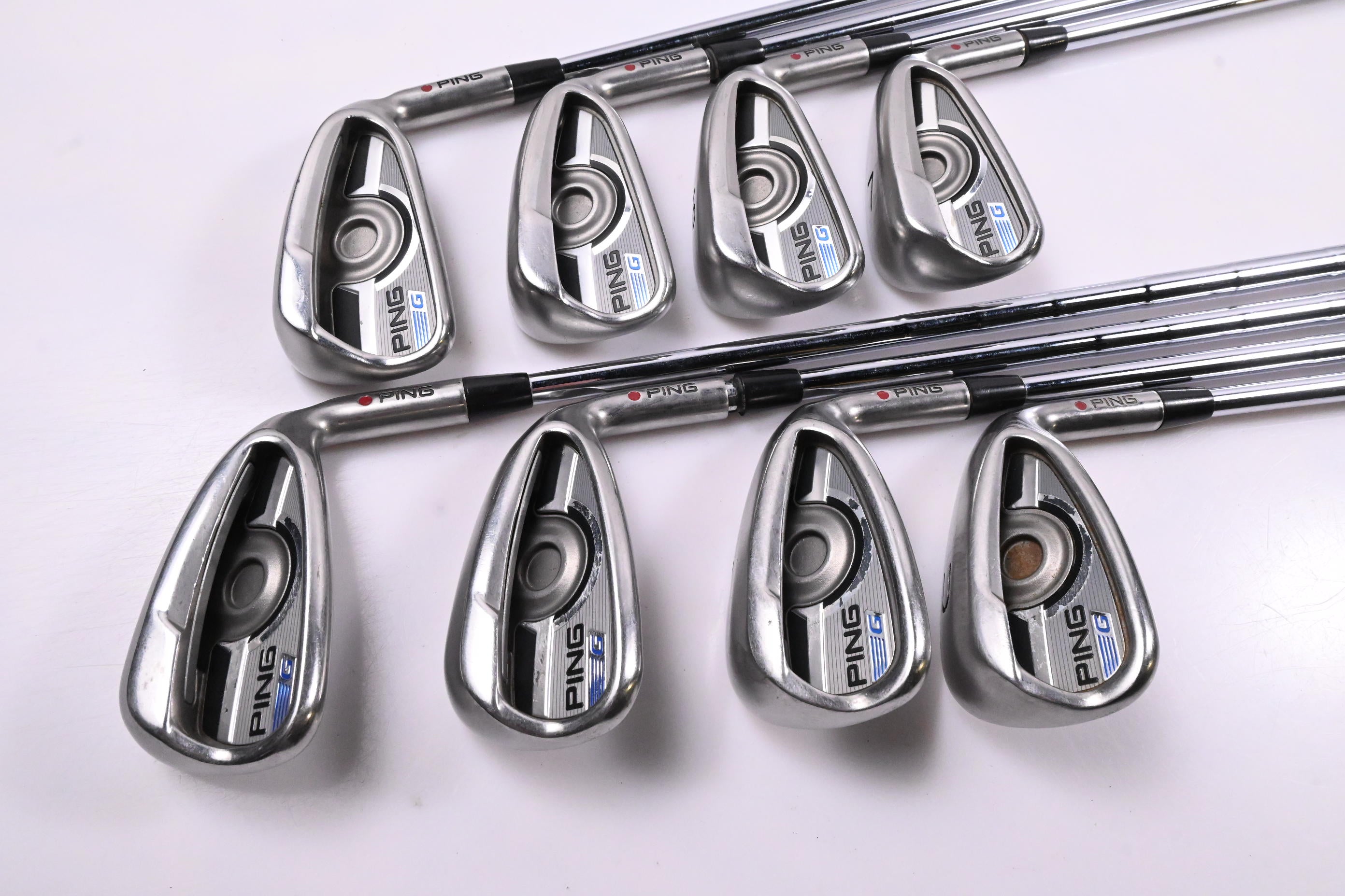 Ping G Series Irons / 4-PW+GW / Maroon Dot / Regular Flex KBS Tour 110 Shafts