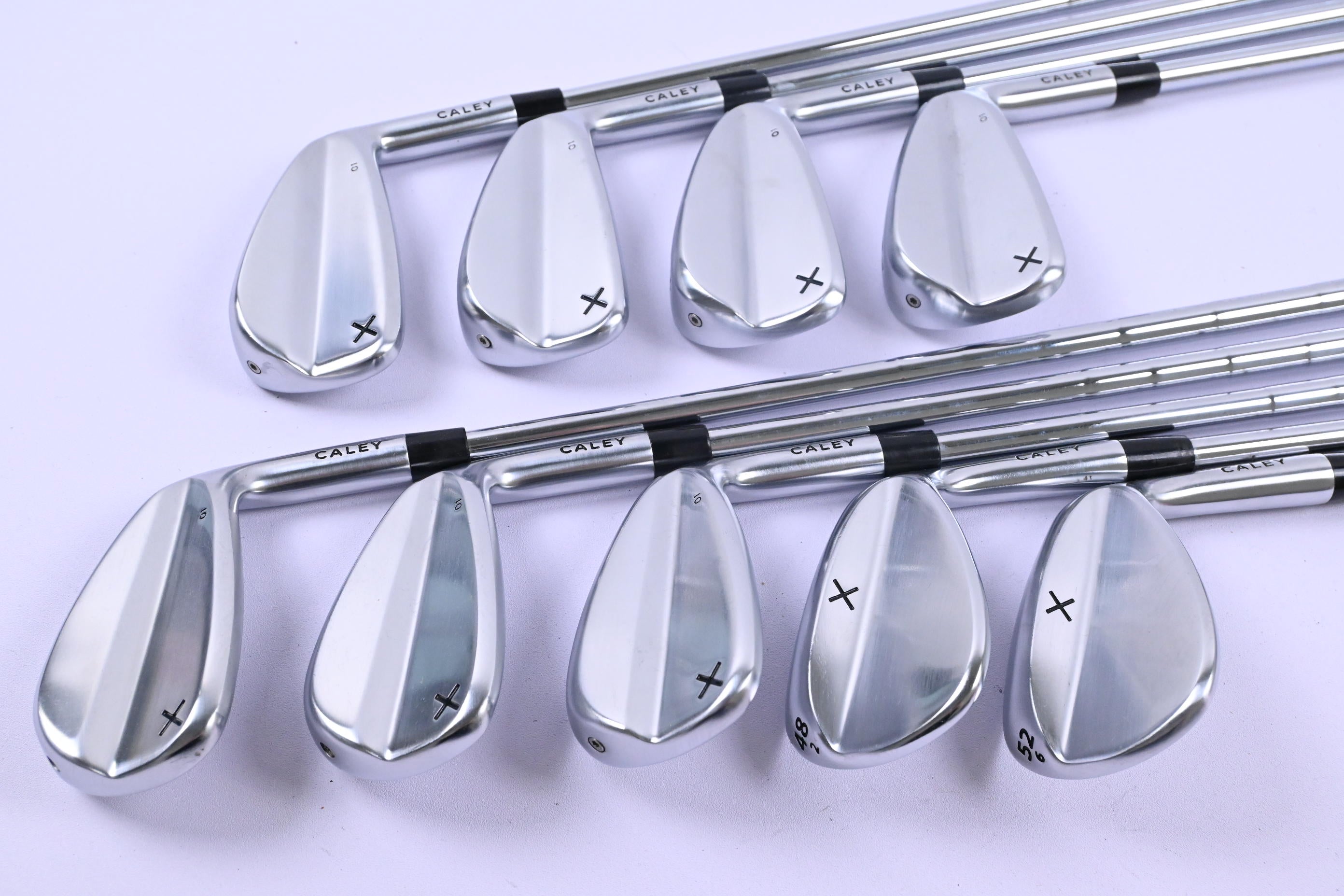 Caley 01 Irons / 4-PW+GW+SW / Stiff Flex KBS Tour Lite Shafts
