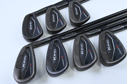 Cobra King Forged Tec Black Irons / 5-PW+GW / Regular Flex AMT Tour White R300