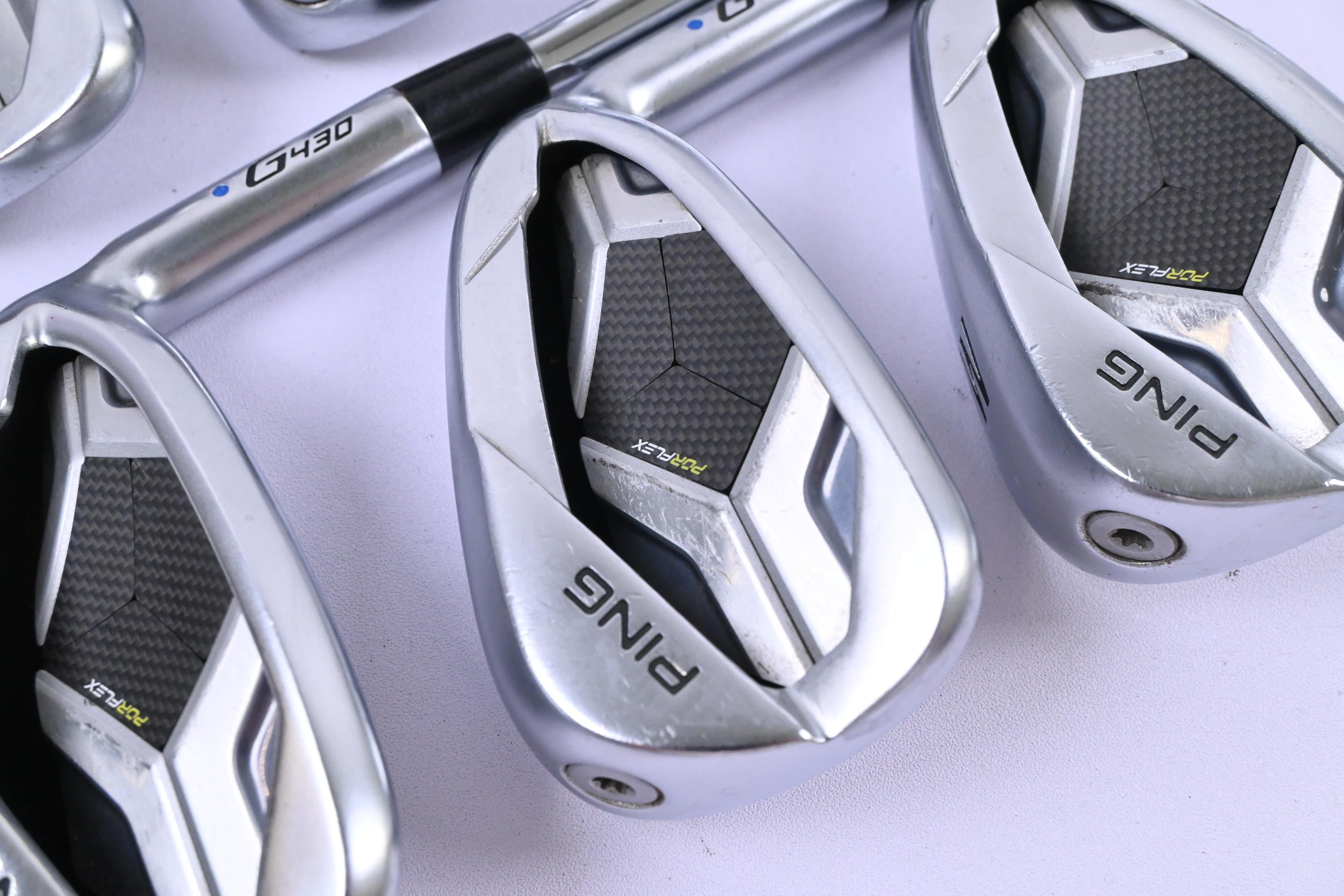 Ping G430 Irons / 5-PW / Blue Dot / Stiff Flex Dynamic Gold 120 S300 Shafts