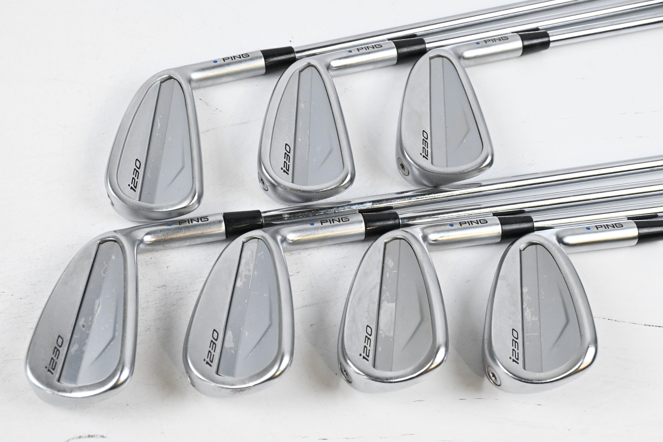 Ping i230 Irons / 4-PW / Blue Dot / Regular Flex Elevate MPH 95 Shafts
