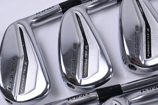 Cobra Forged Tec X 2022 Irons / 4-PW+GW / Stiff Flex KBS $-Taper Lite Shafts