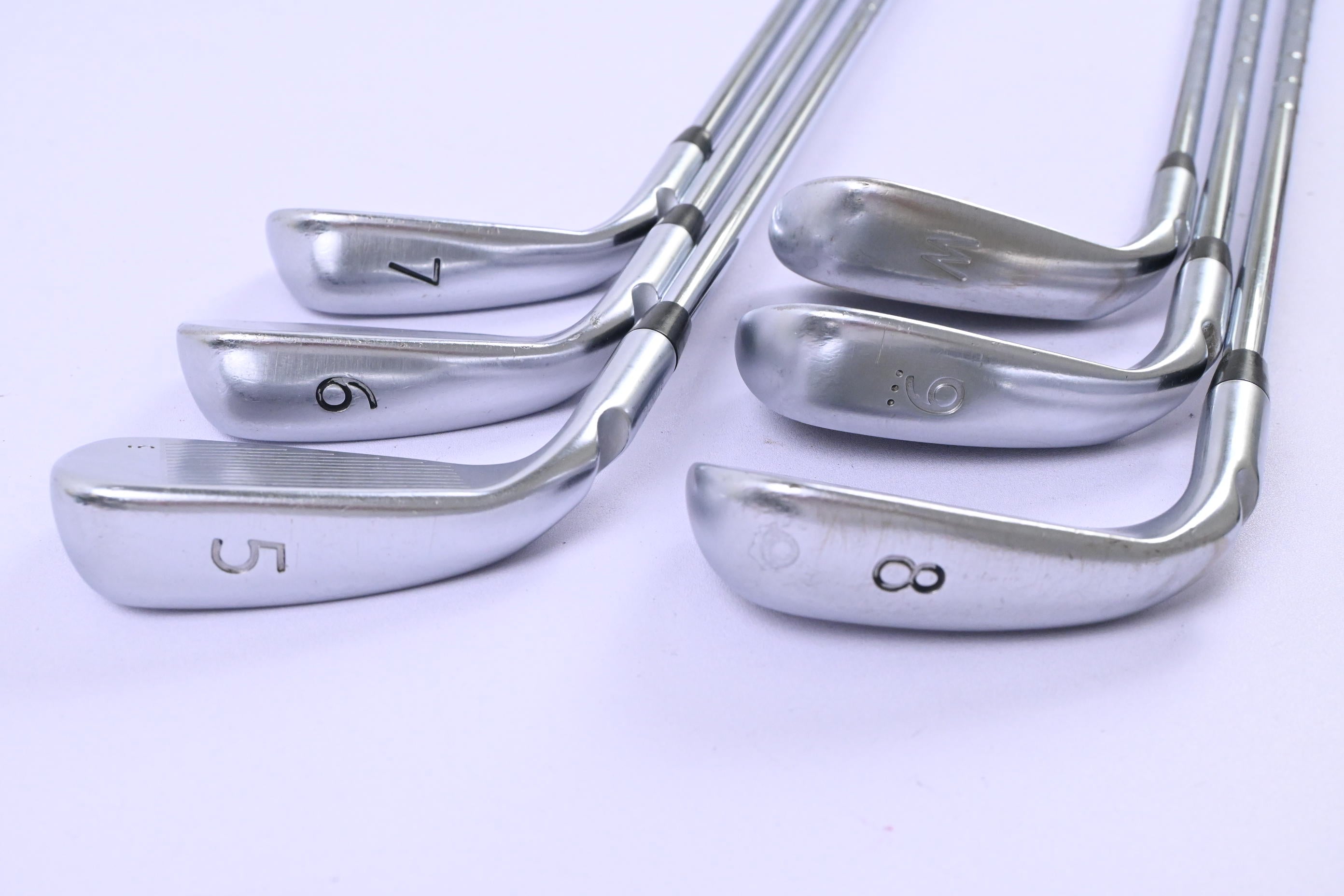 Ping G400 Irons / 5-PW / Black Dot / Stiff Flex Ping AWT 2.0 Shafts