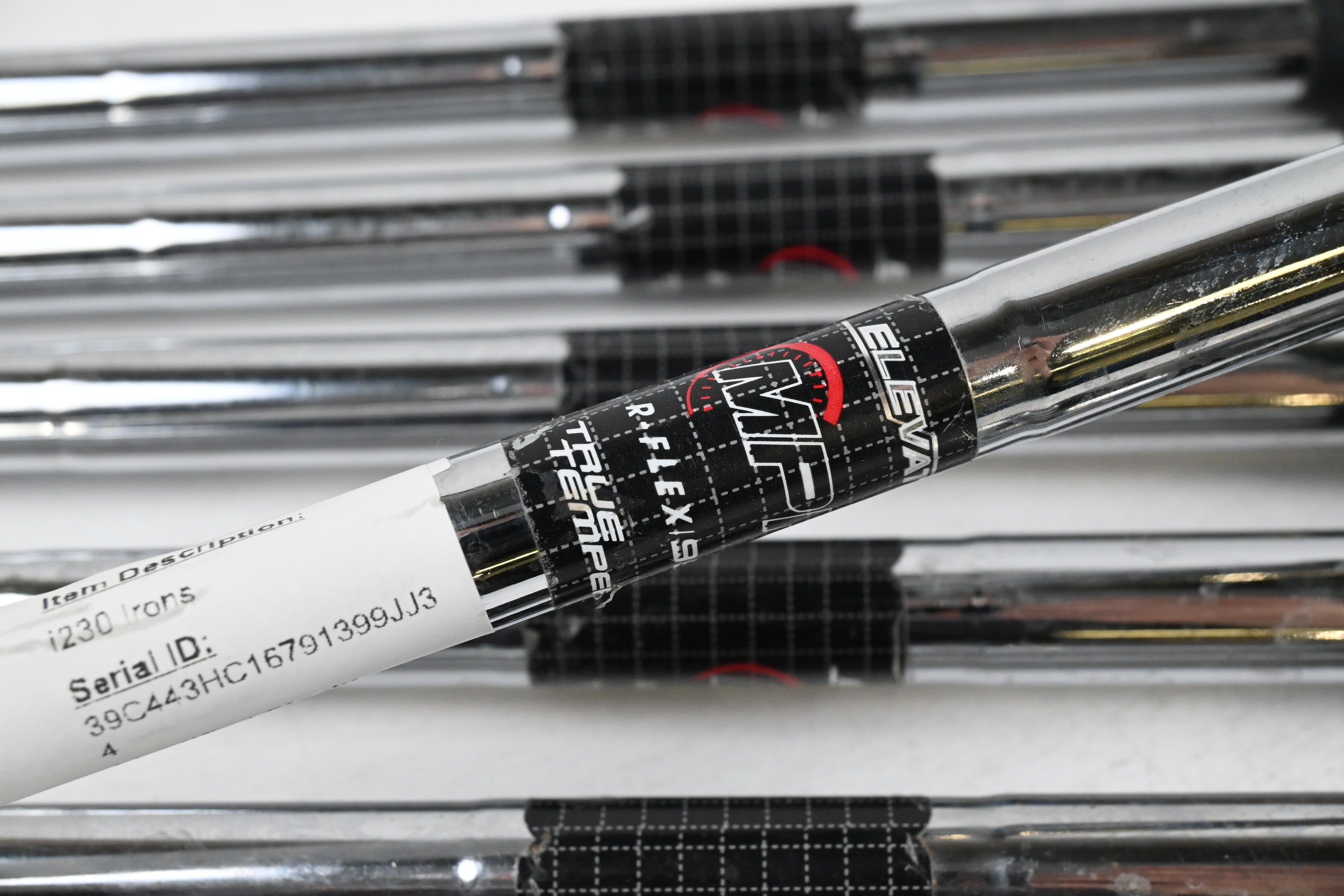 Ping i230 Irons / 4-PW / Blue Dot / Regular Flex Elevate MPH 95 Shafts