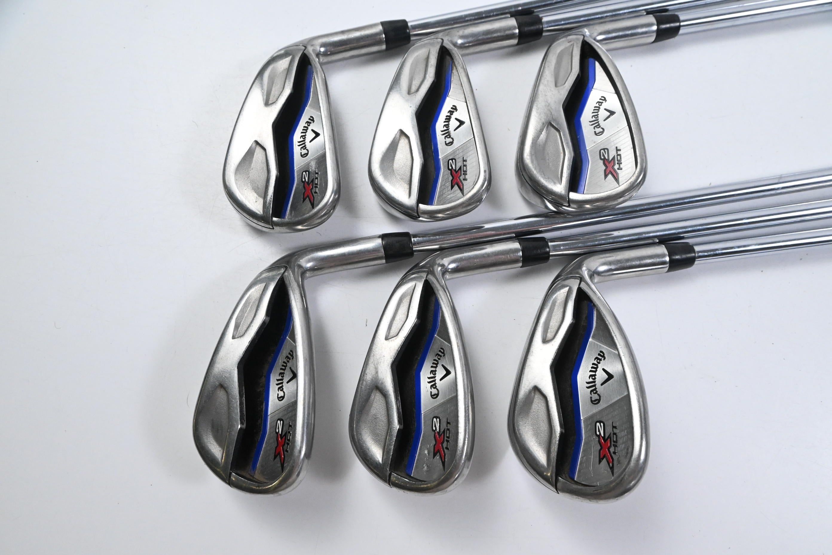 Callaway X2 Hot Irons / 6-PW+SW / Regular Flex Callaway X2 Hot Shafts