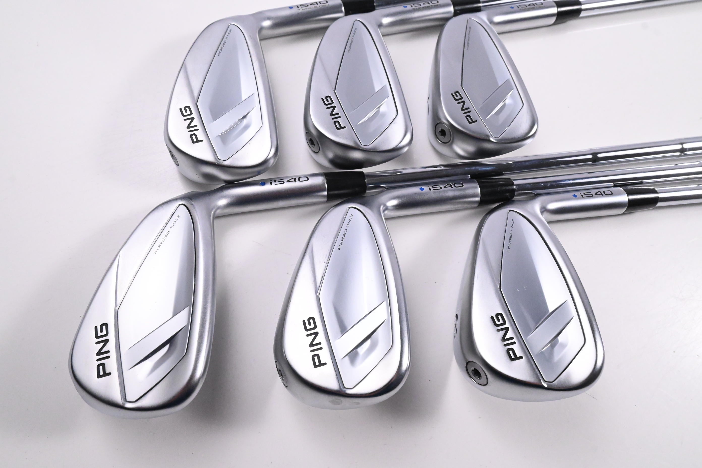 Ping i540 Irons / 5-PW / Blue Dot / Stiff Flex Dynamic Gold MID 100 S300 Shafts