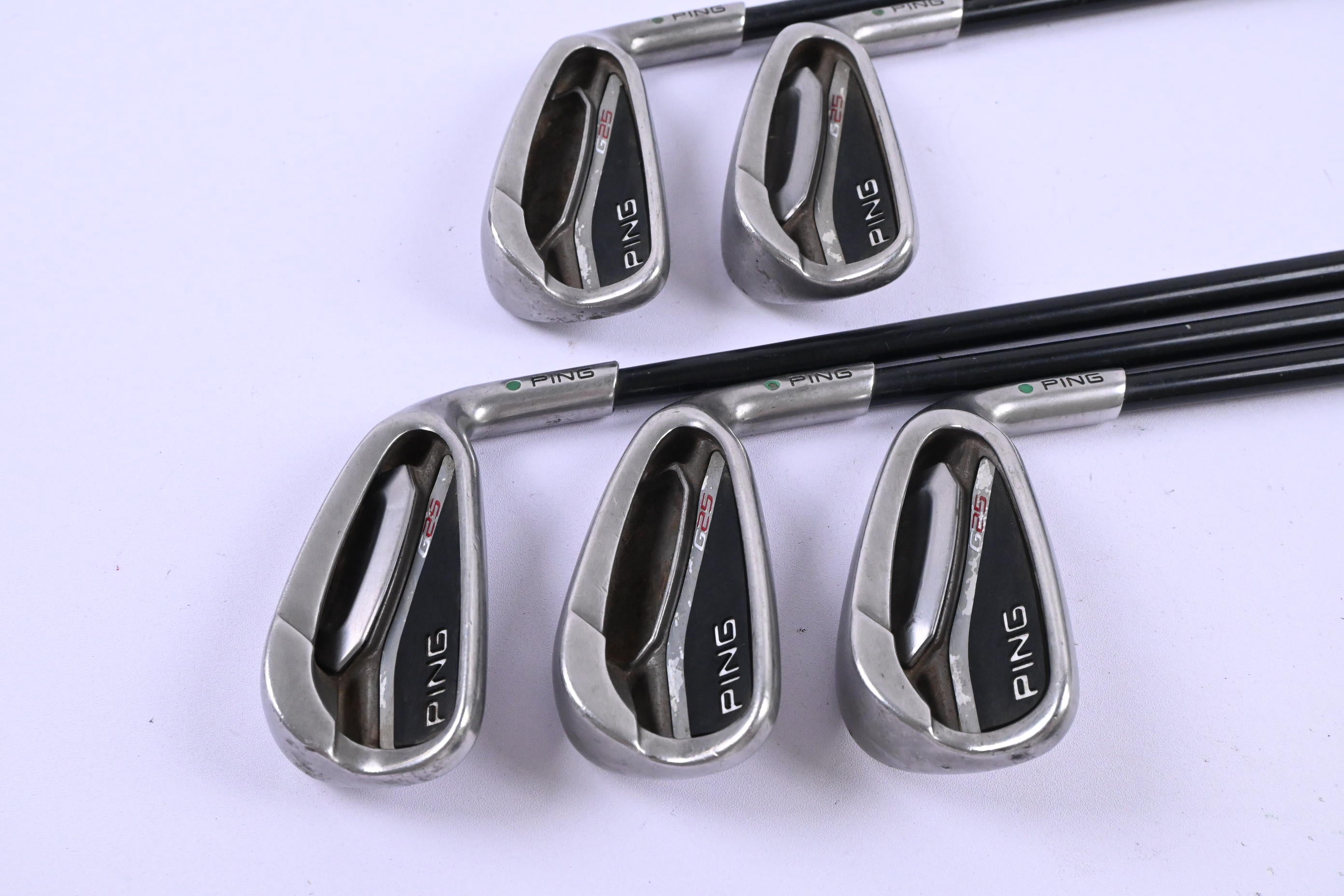 Ping G25 Irons / 5-9i / Green Dot / Regular Flex Ping TFC 189 Shafts