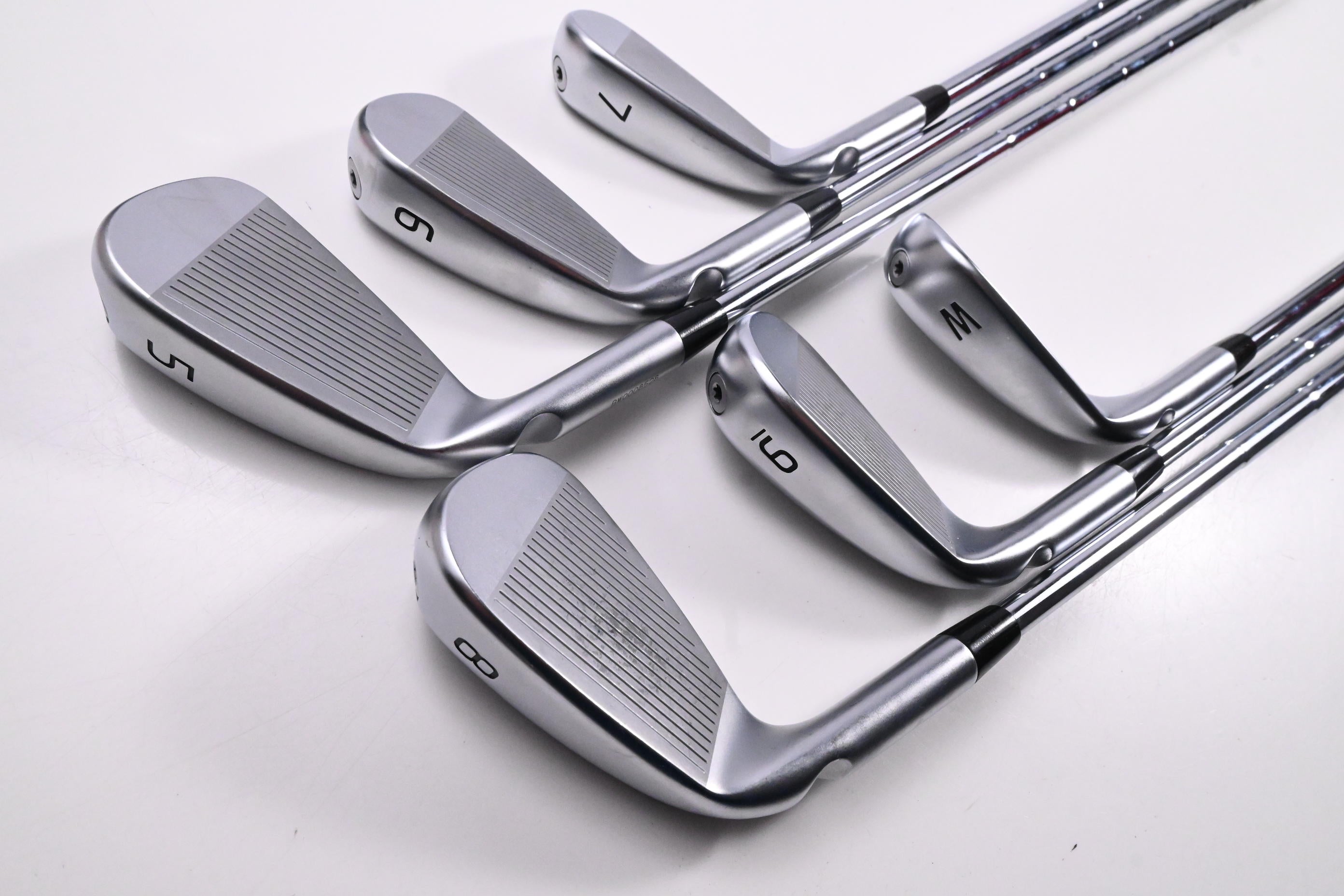Ping i540 Irons / 5-PW / Blue Dot / Stiff Flex Dynamic Gold MID 100 S300 Shafts