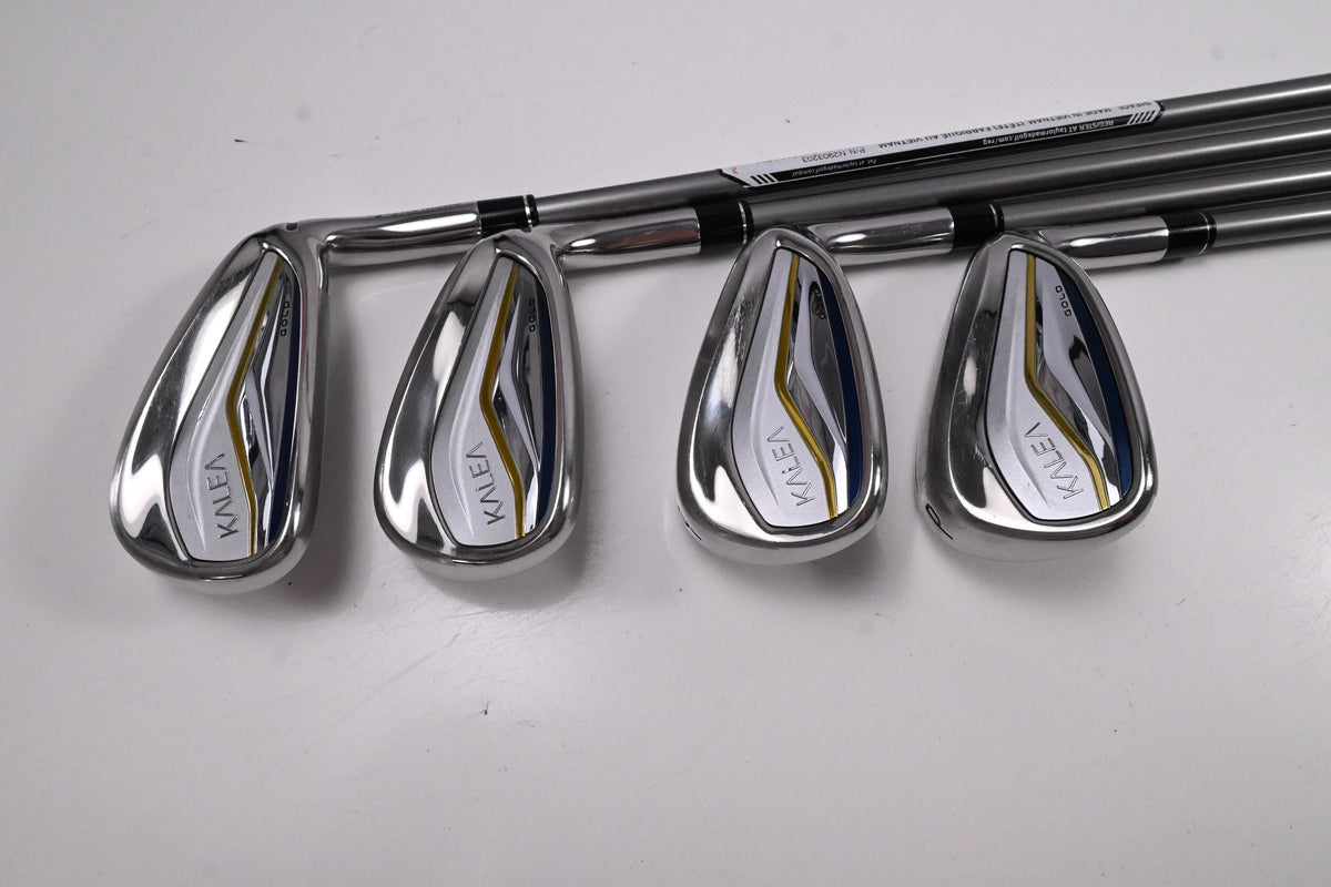 Ladies Taylormade Kalea Gold Irons / 7-PW / Ladies Flex Kalea Gold 40 Shafts