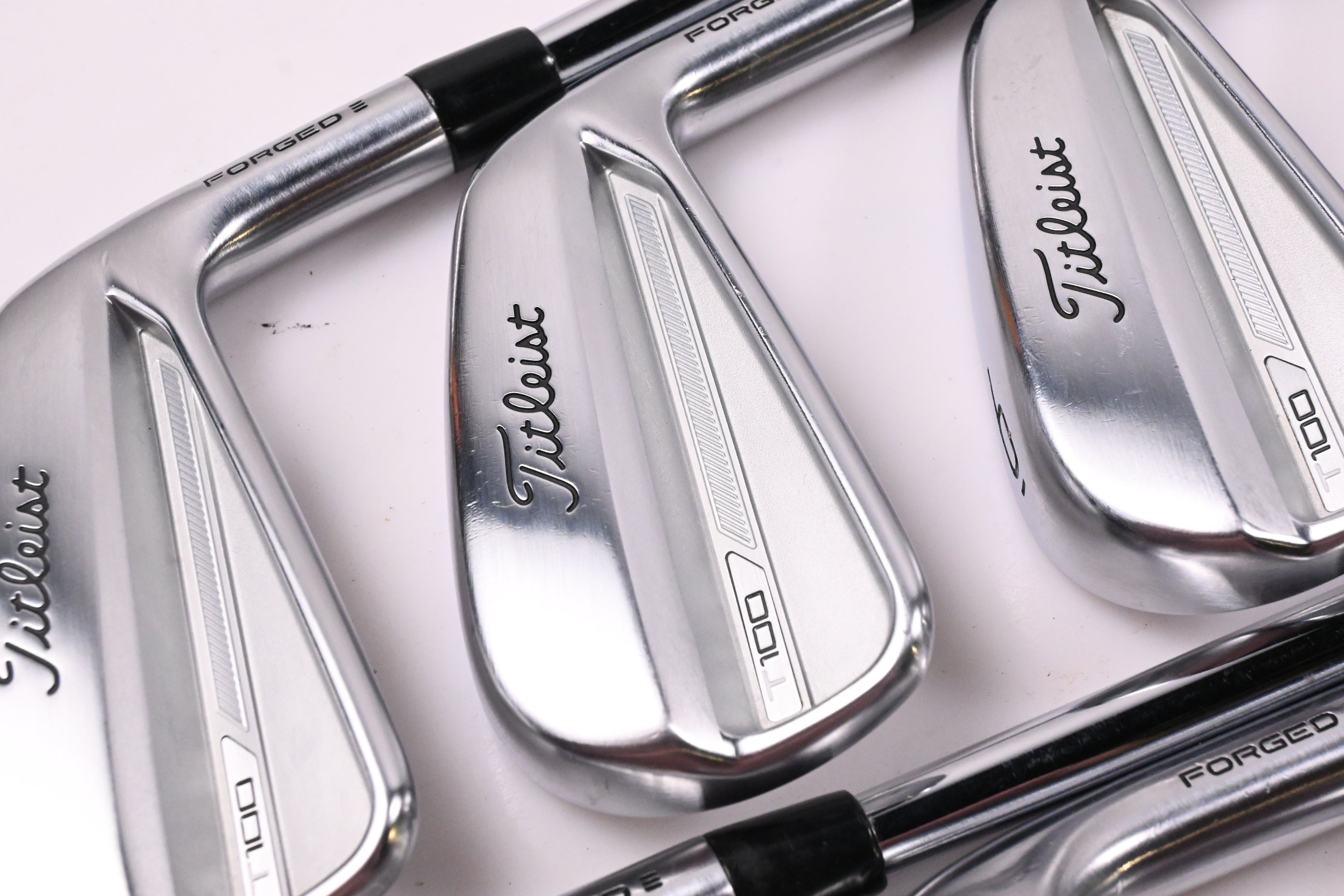 Titleist T100 2023 Irons / 4-PW+50° / Stiff Flex AMT Tour White S300 Shafts