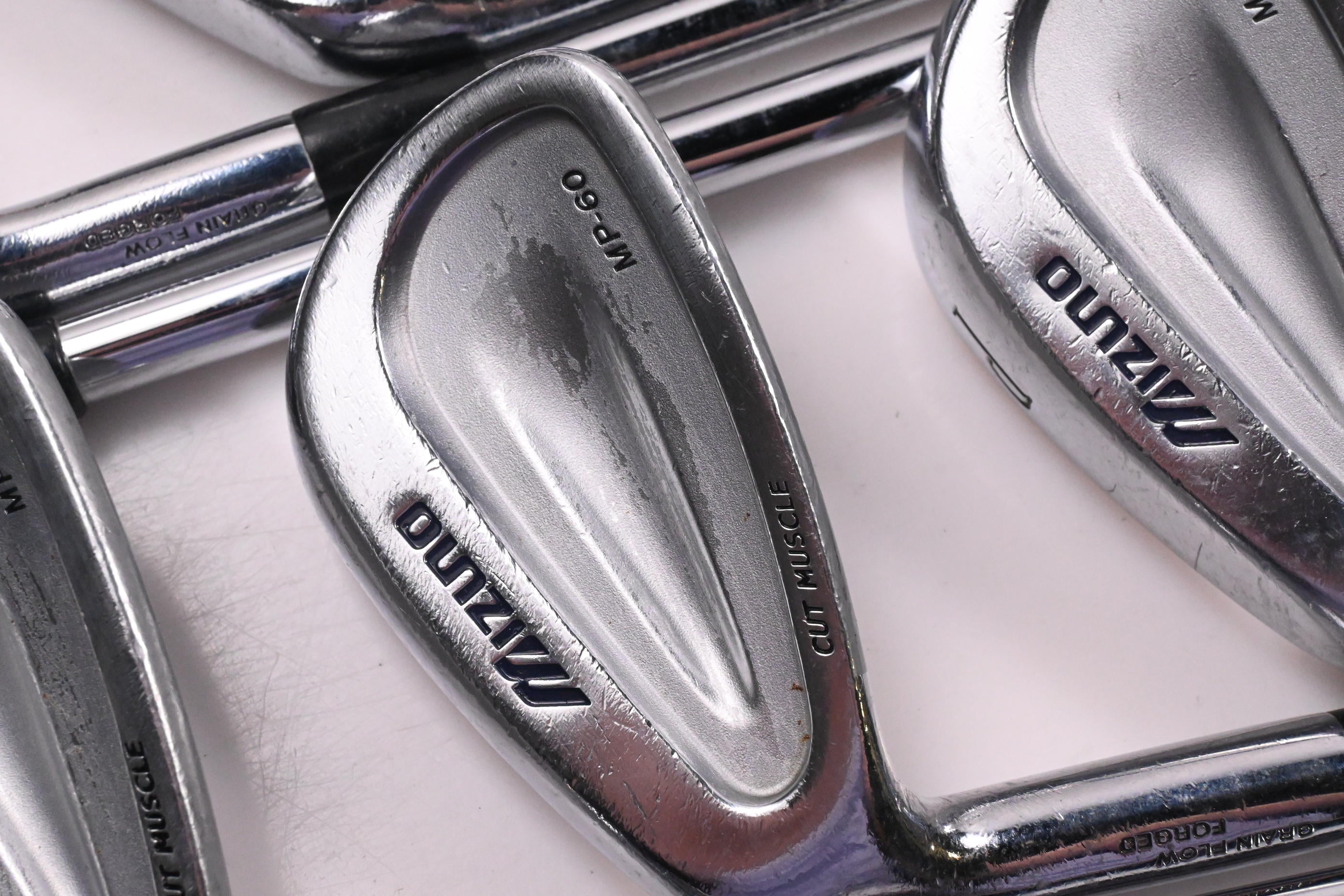 Left Hand Mizuno MP-60 Irons / 3-PW / Regular Flex Dynamic Gold R300 Shafts