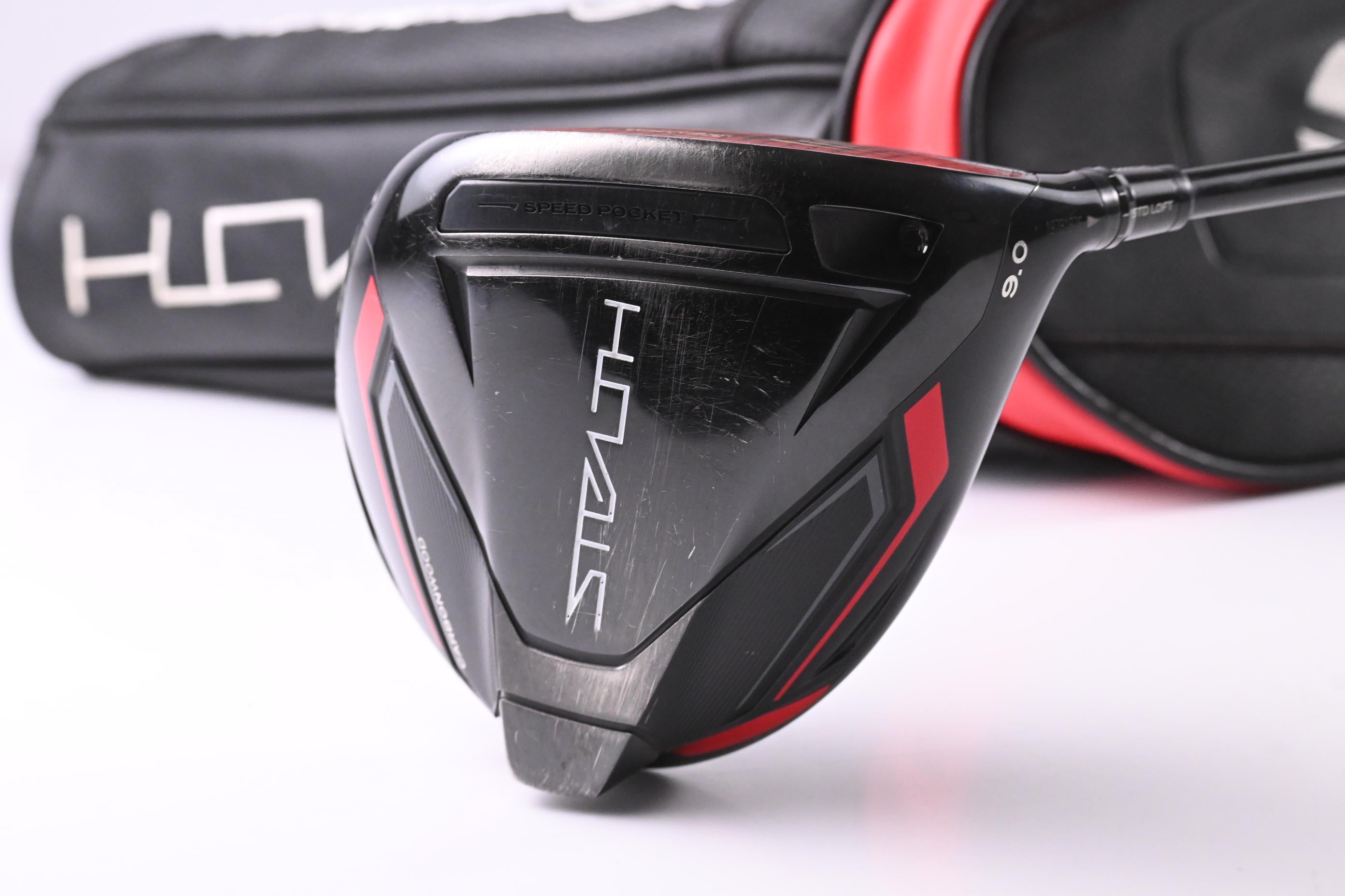 Taylormade Stealth Driver / 9 Degree / Stiff Flex HZRDUS Smoke Red RDX 60 Shaft