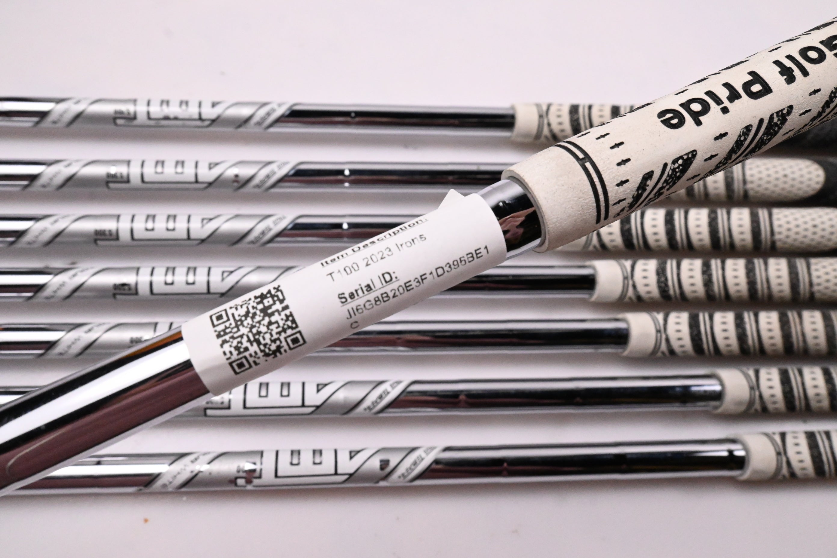 Titleist T100 2023 Irons / 4-PW+50° / Stiff Flex AMT Tour White S300 Shafts