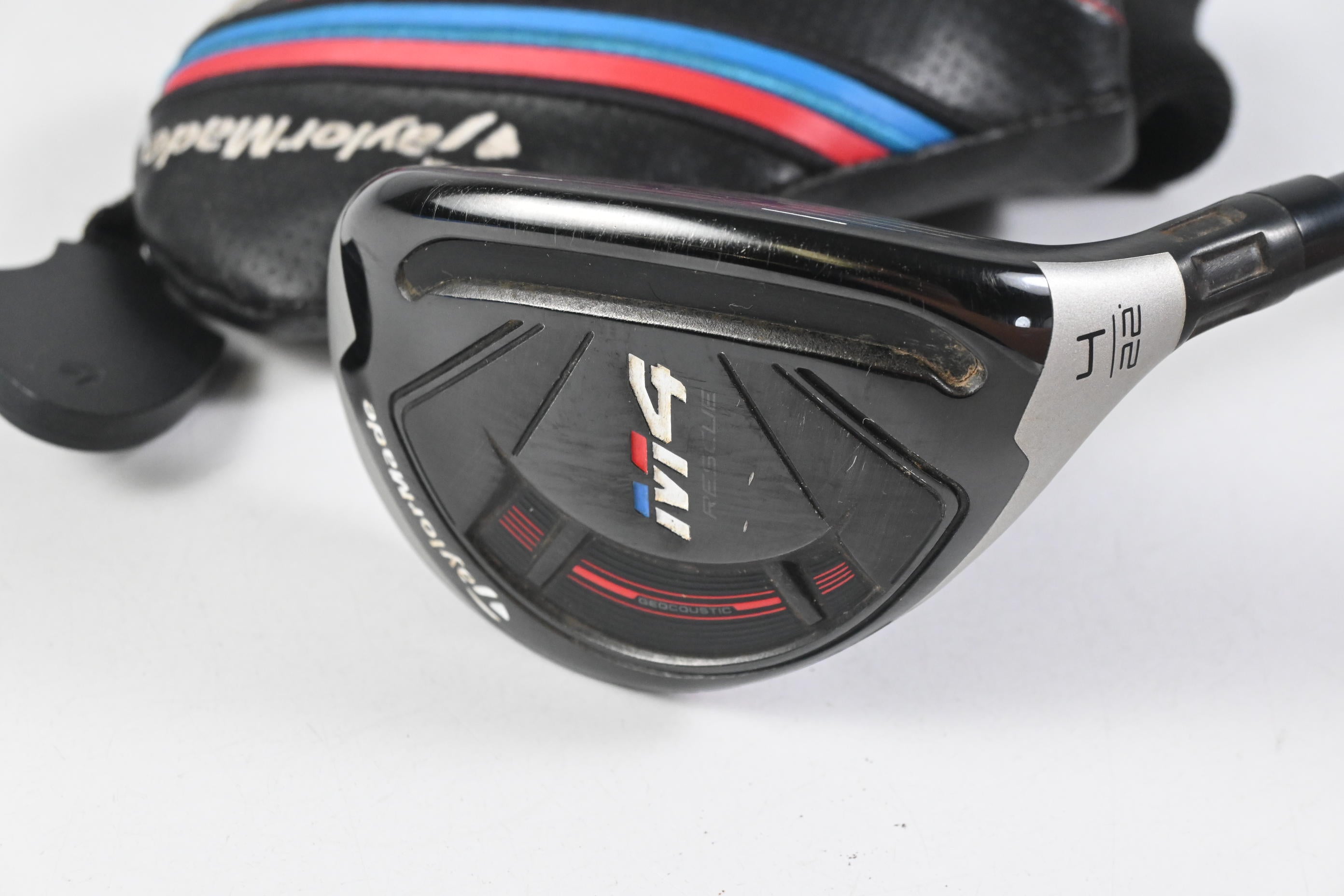 Taylormade M4 #4 Hybrid / 22 Degree / Stiff Flex Fujikura Atmos Red 7 Shaft