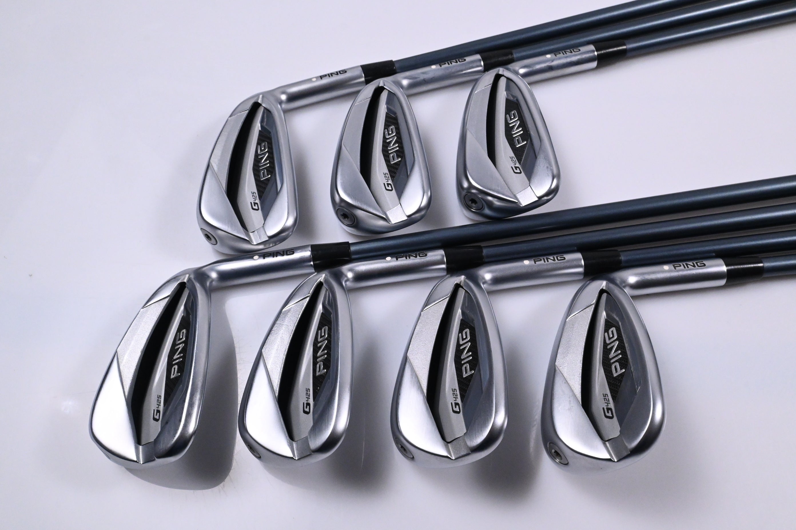 Ping G425 Irons / 5-PW+SW / White Dot / Regular Flex Ping Alta CB Slate Shafts
